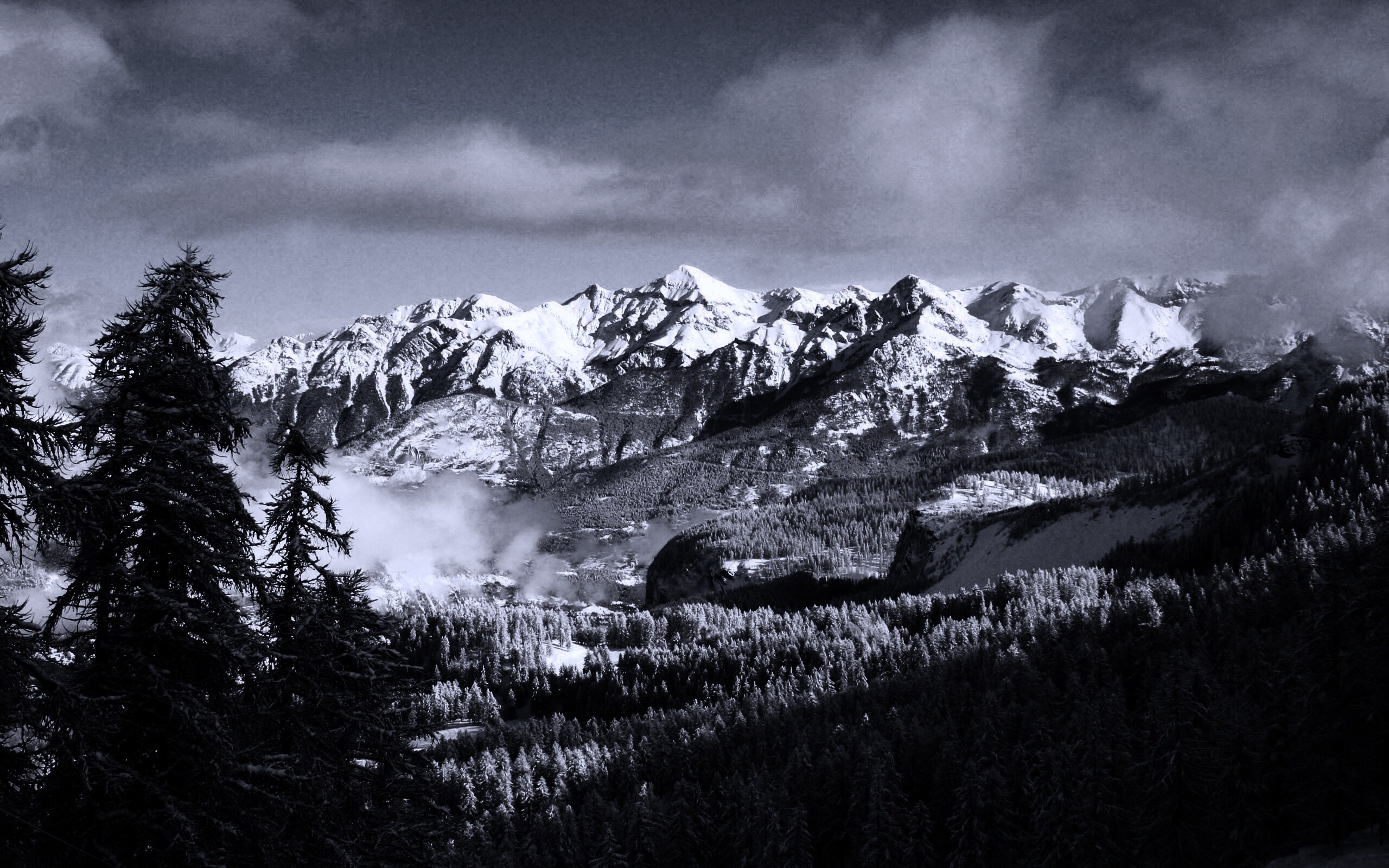 Горный пейзаж обои