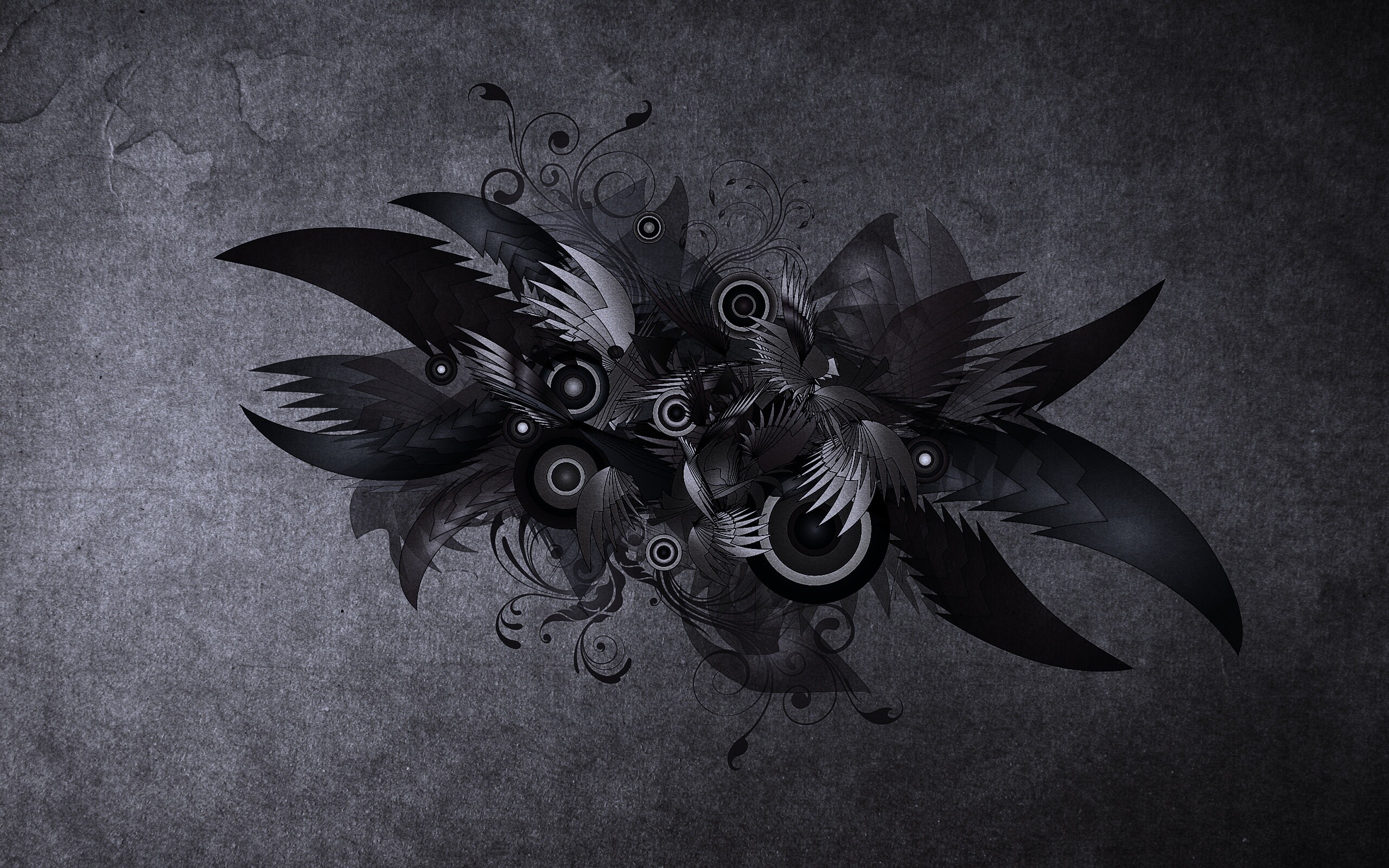 Перья и круги обои