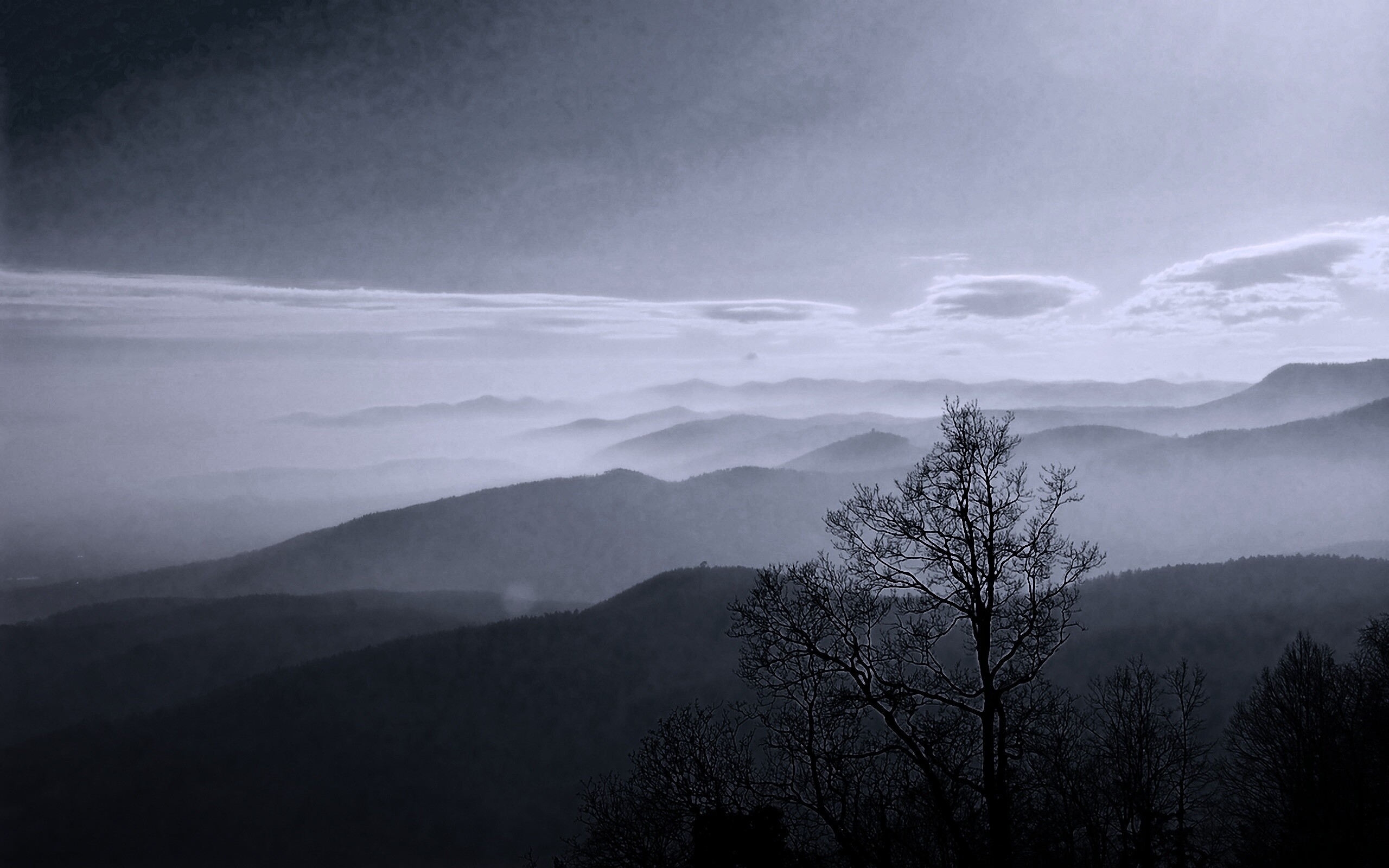 Голубые горы обои