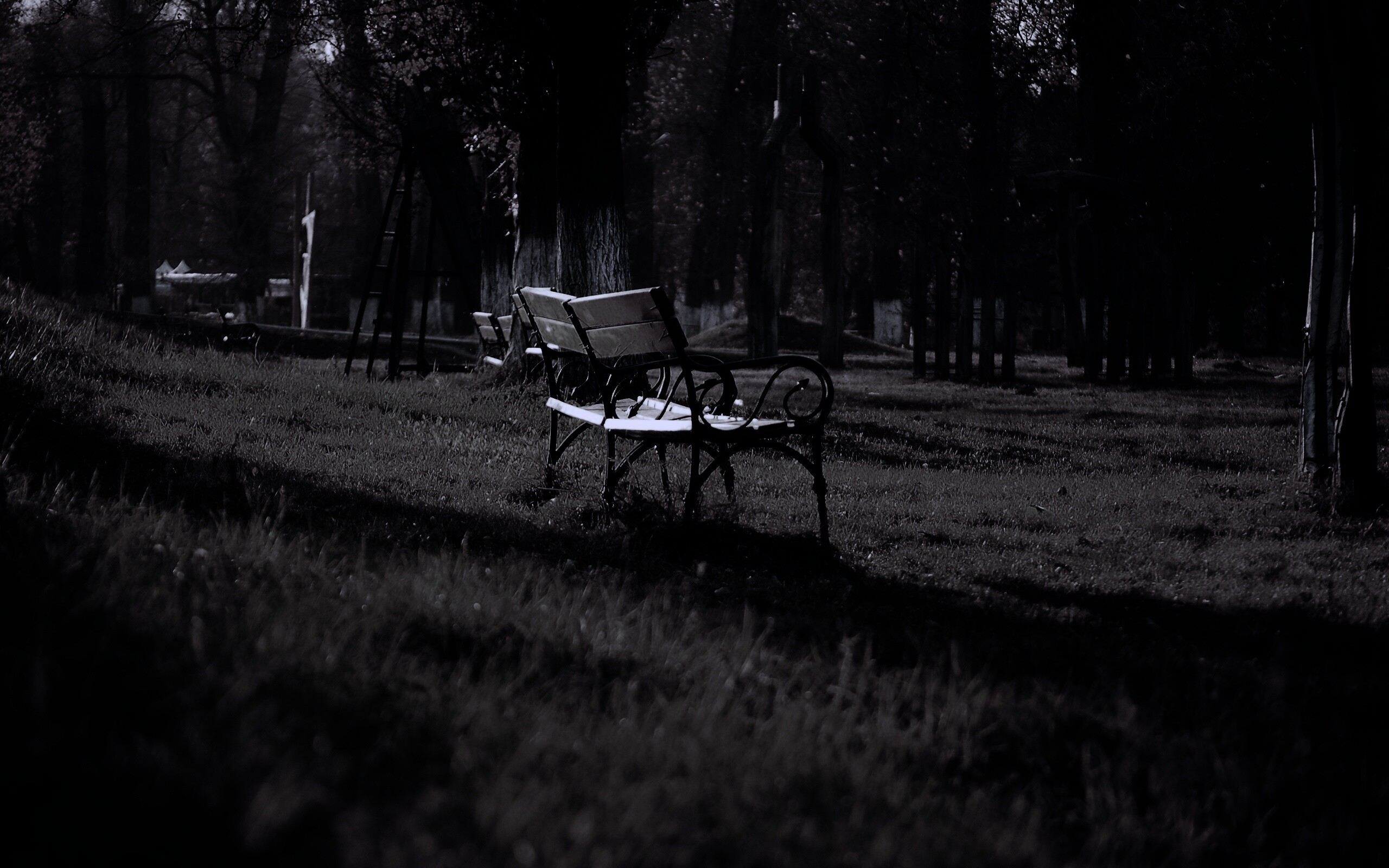 Скаймейка в осеннем парке обои