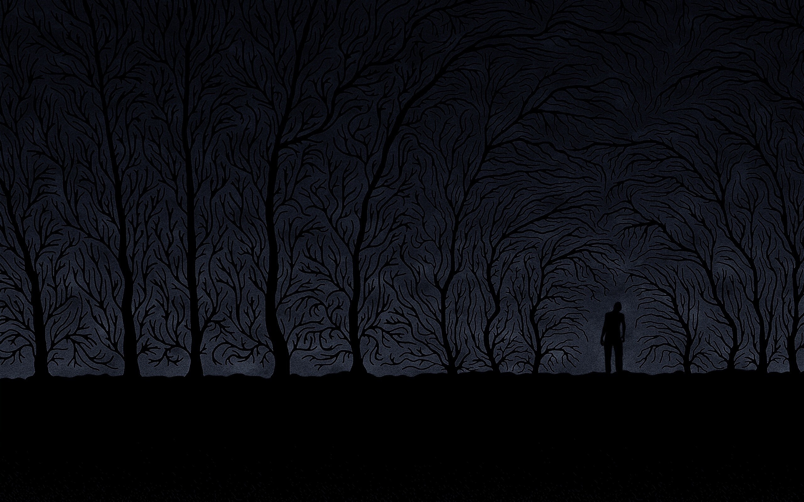 Смыкающиеся деревья обои