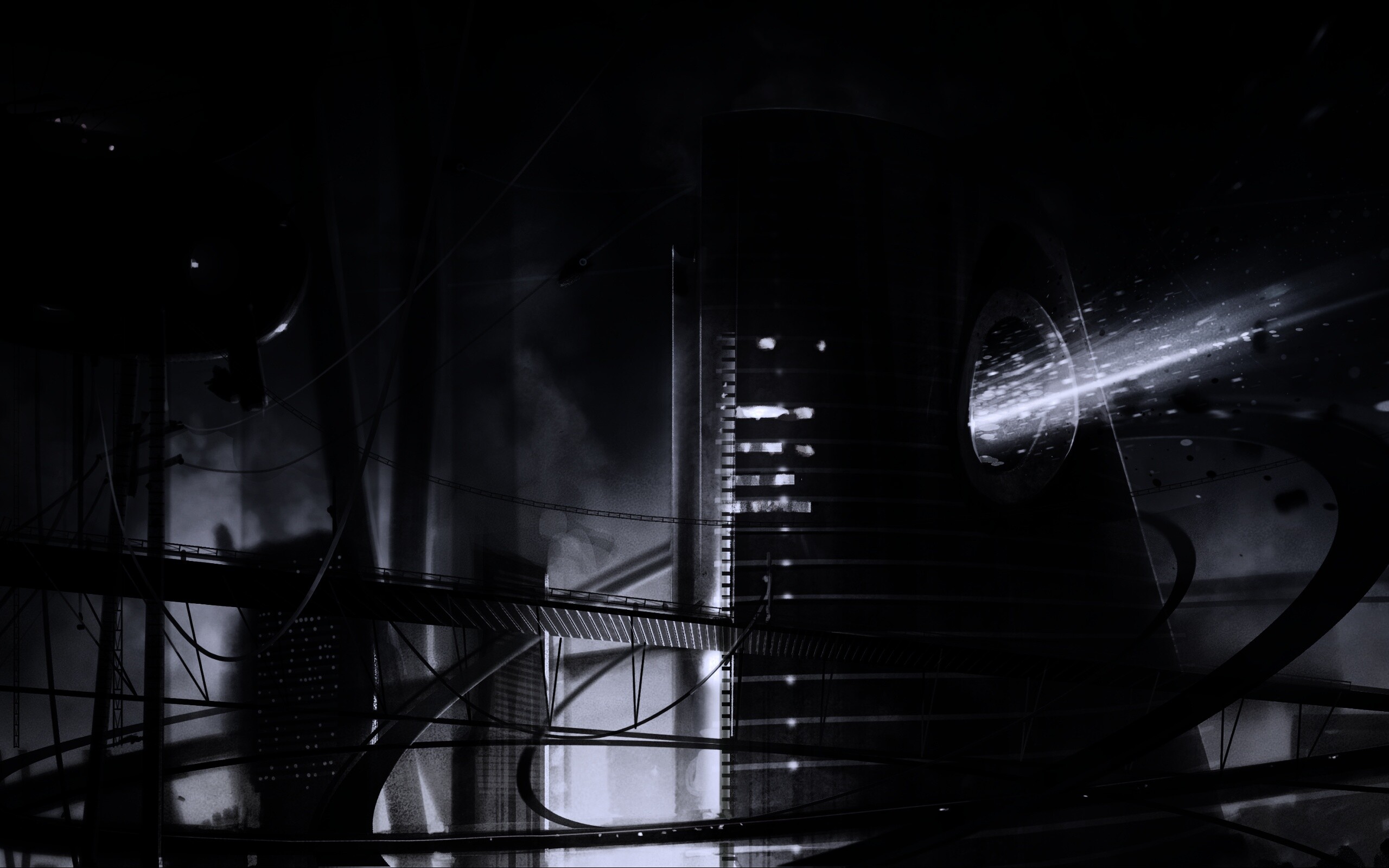 Выброс в городе будущего обои