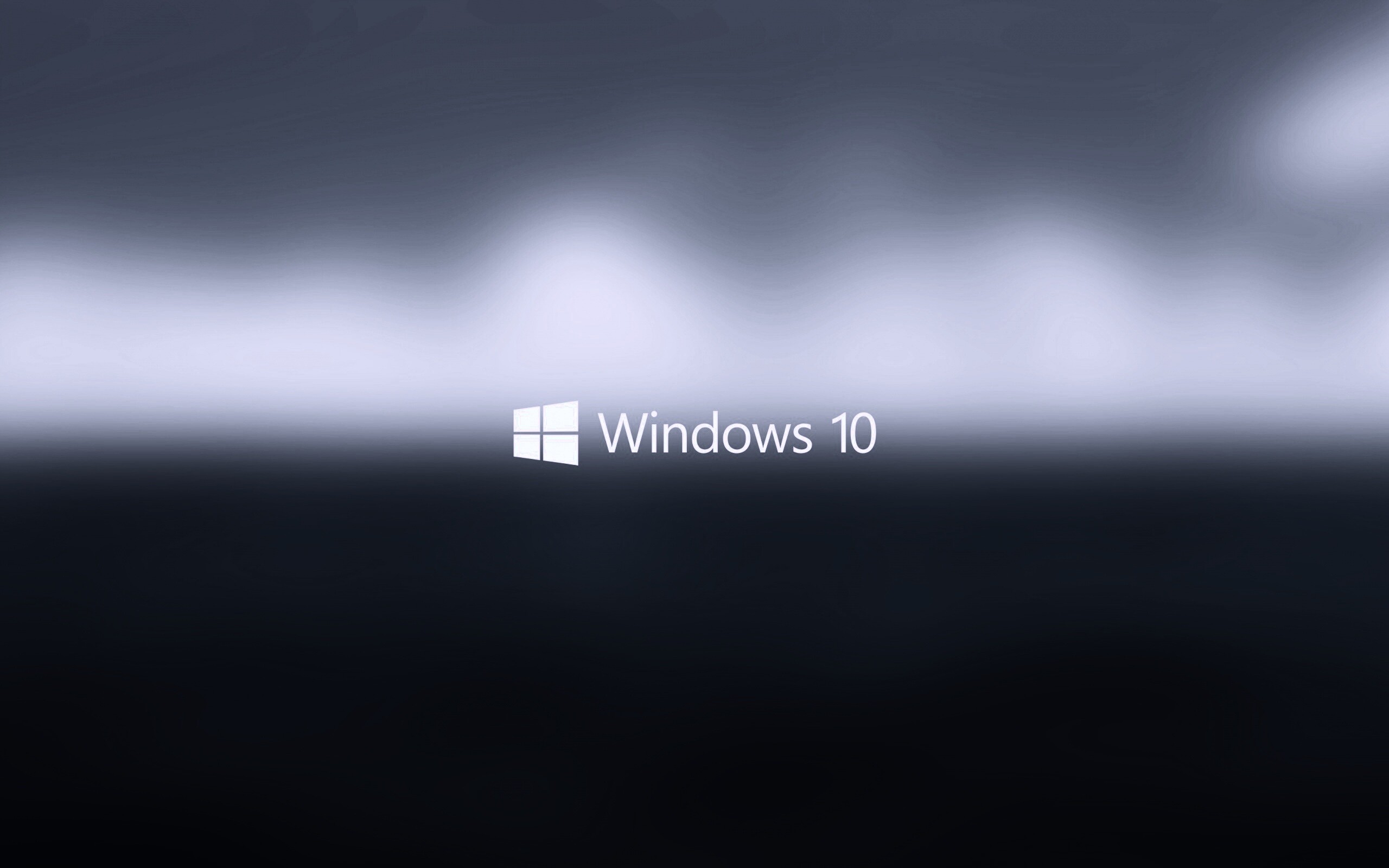 Windows 10 на синем фоне обои