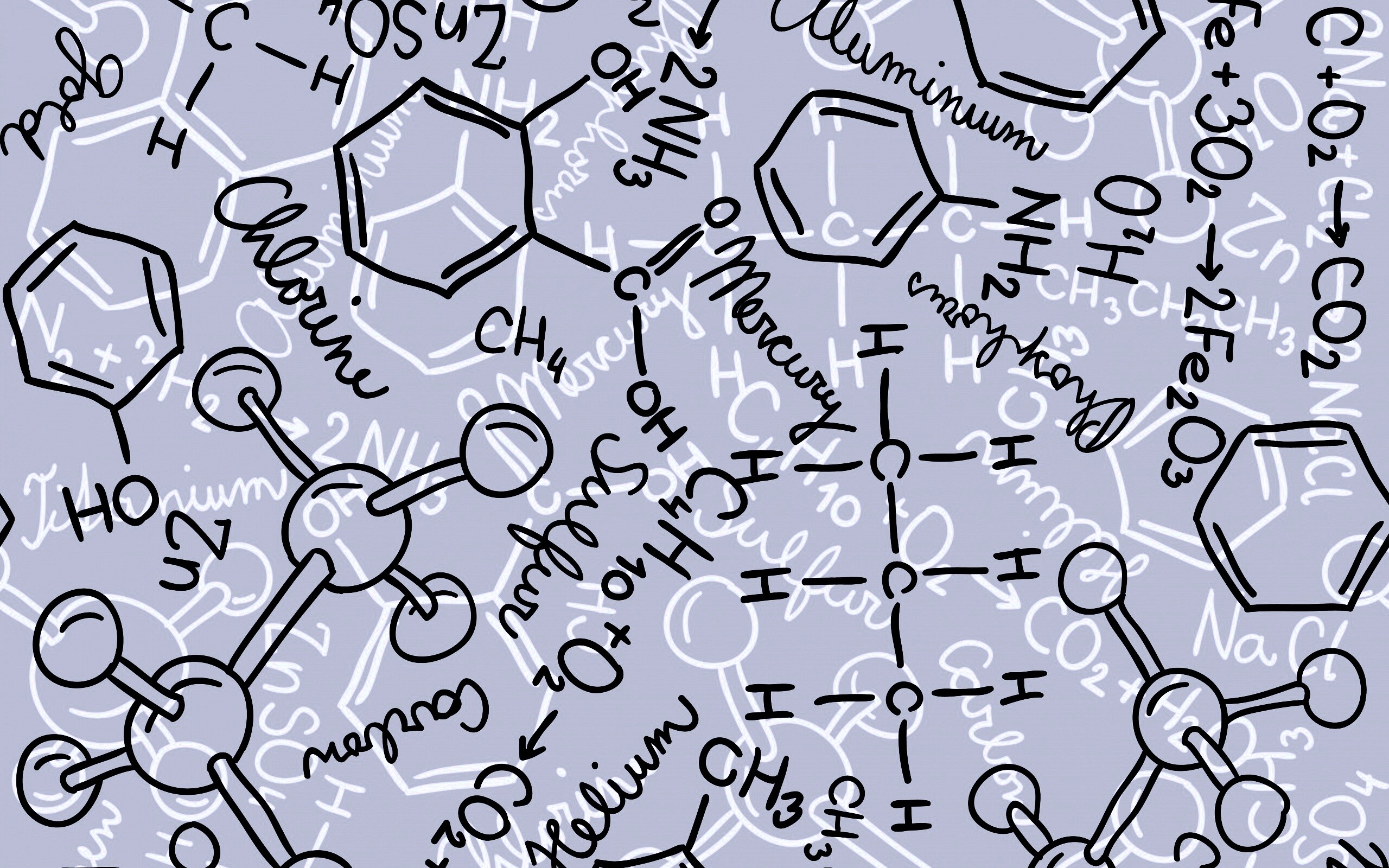 Химические формулы обои