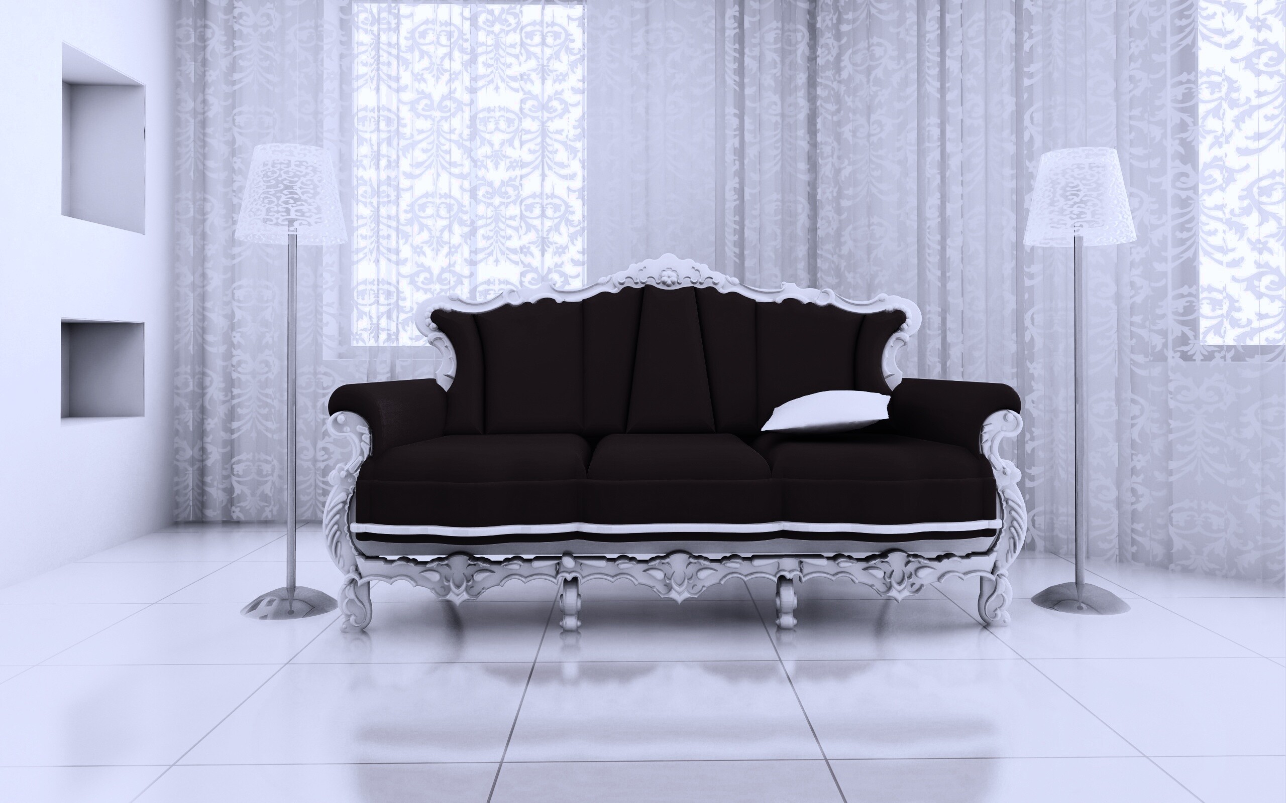 Диван в стиле ампир обои