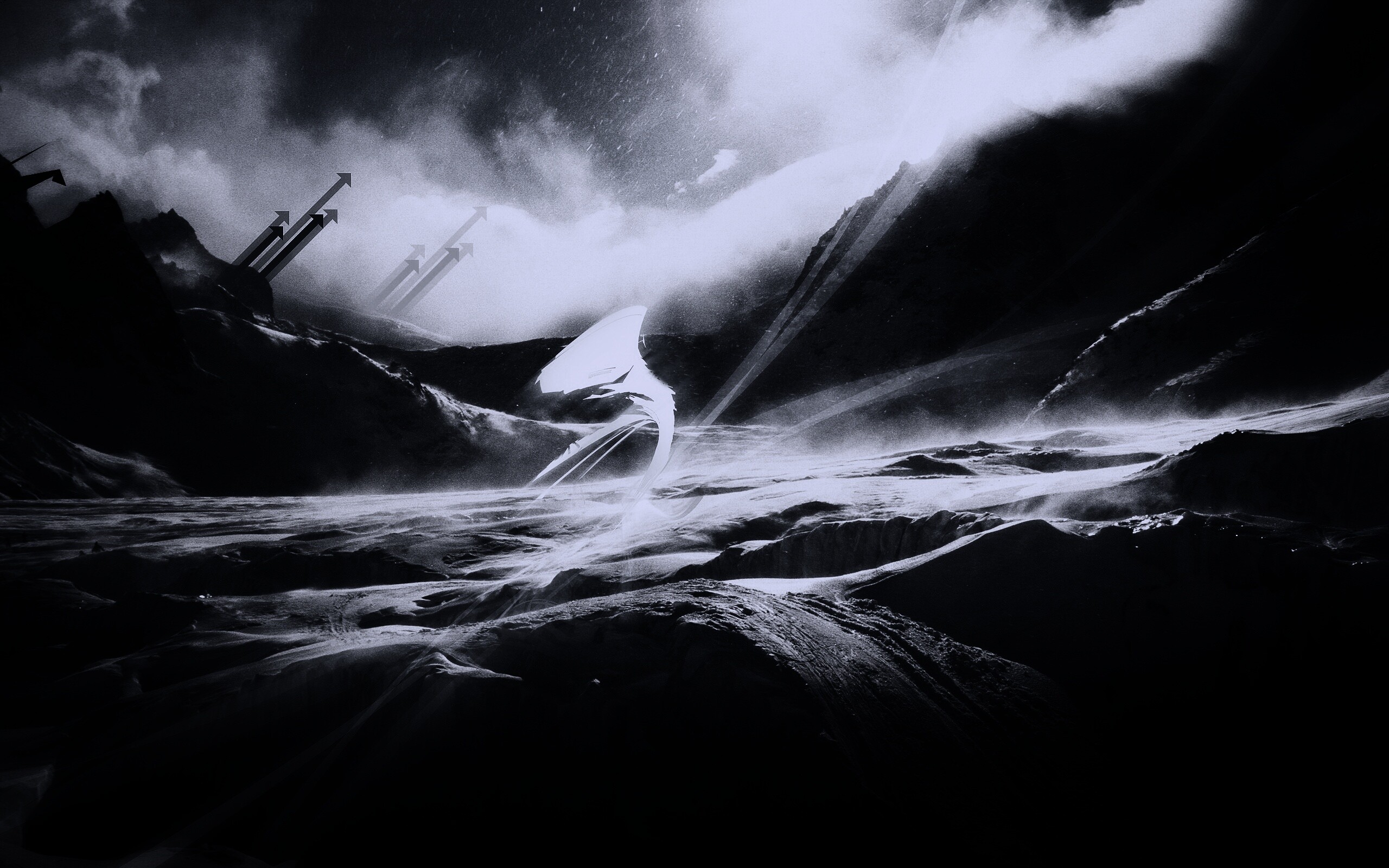 Туманные горы обои