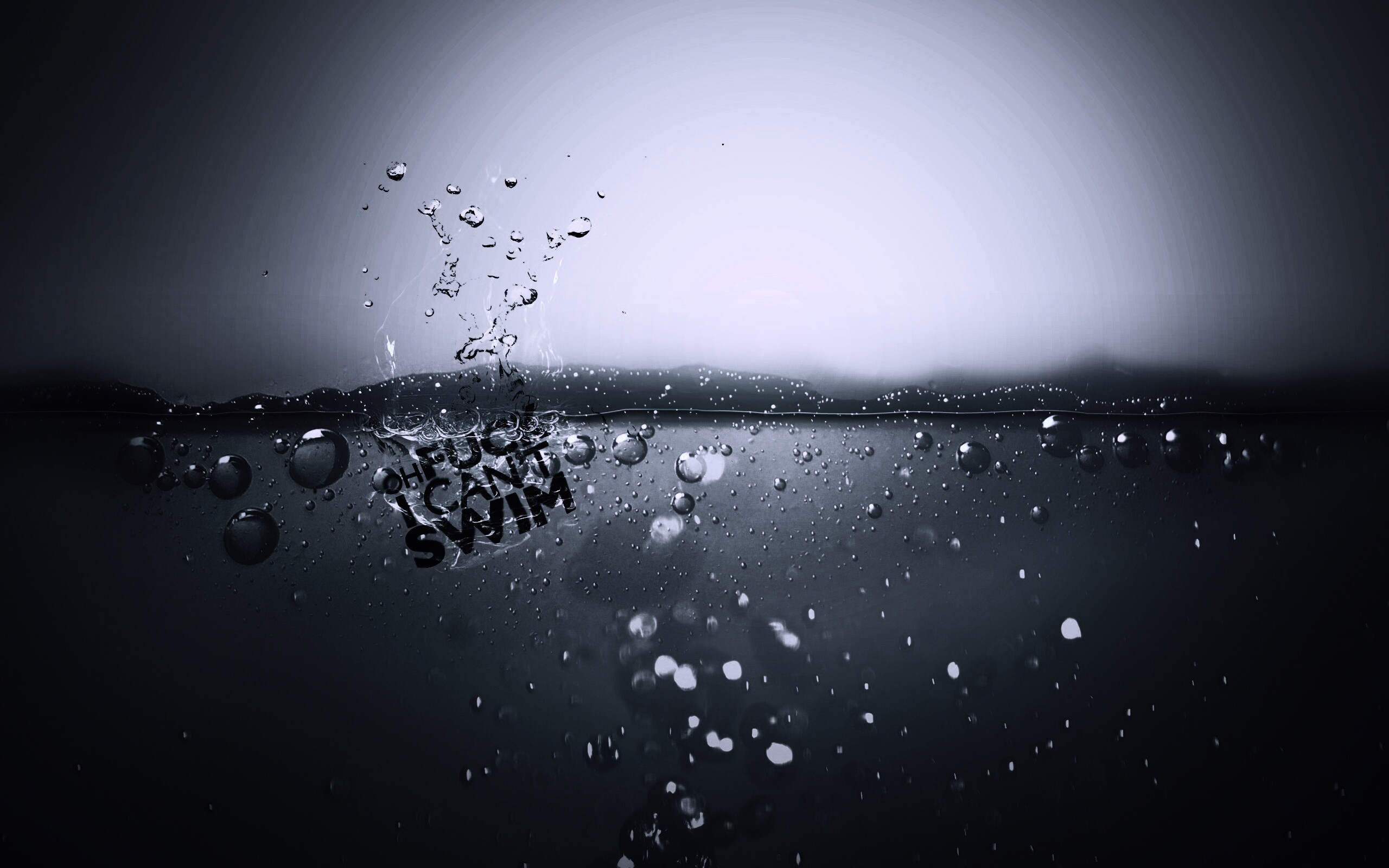 Oh fuck i cant swim обои