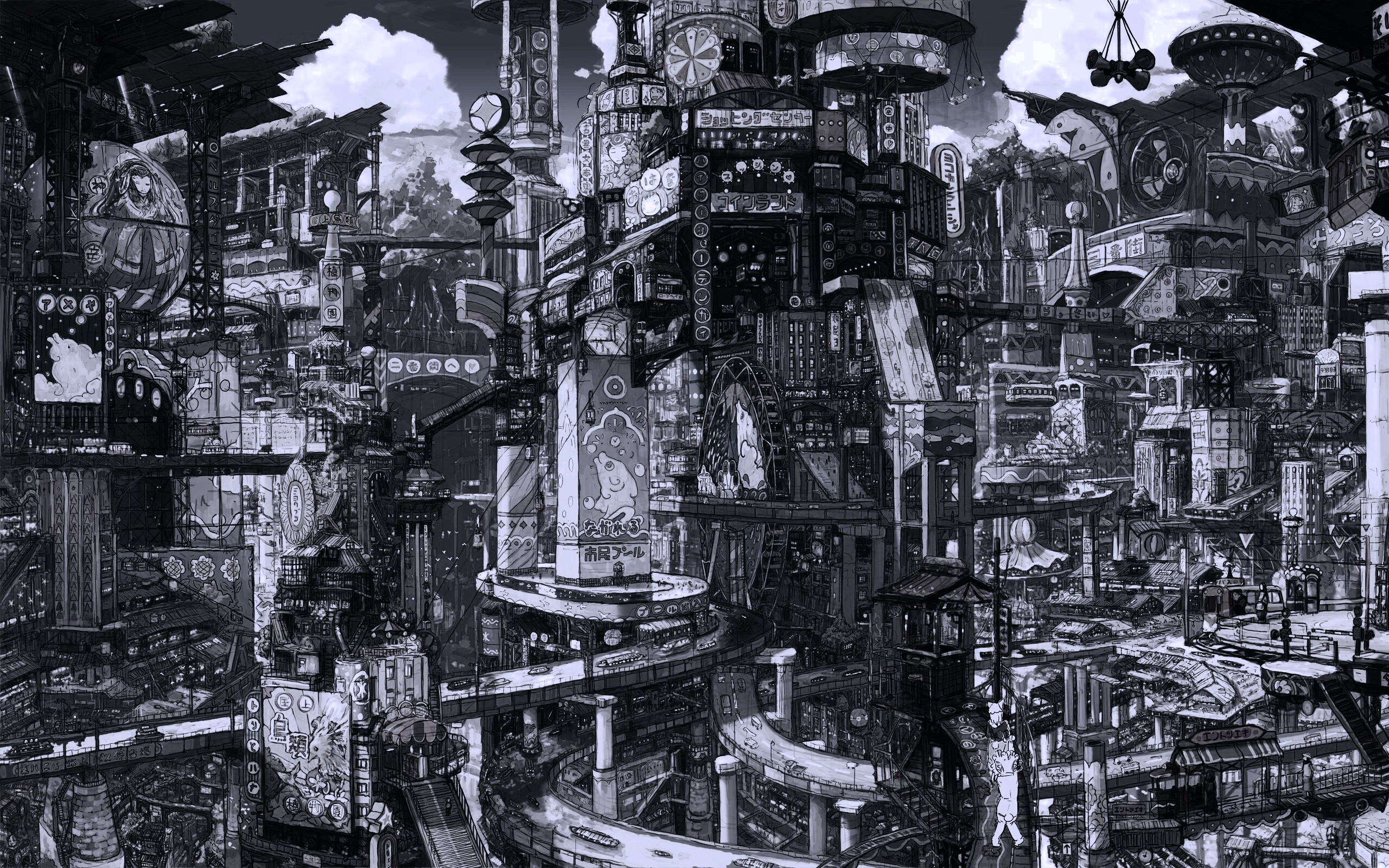 Город будущего обои