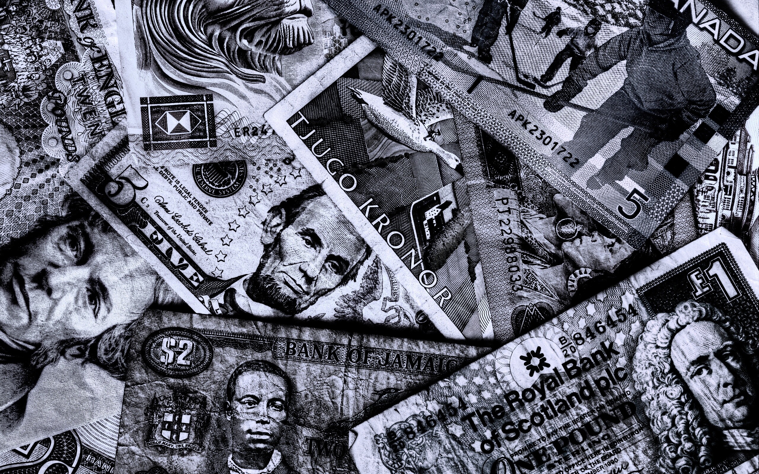 Купюры из разных стран обои