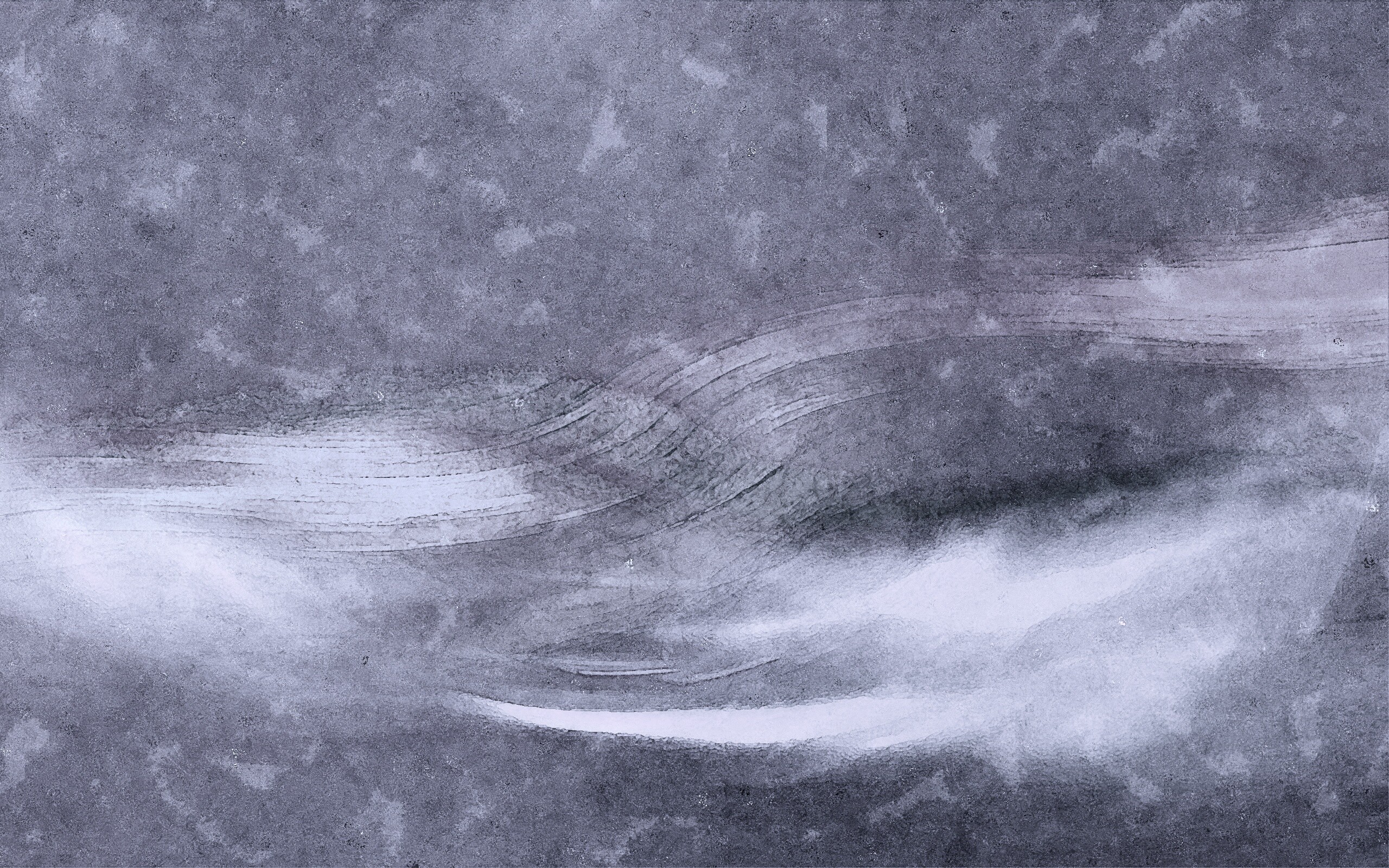 Радужные волны на нежно-фиолетовом фоне обои