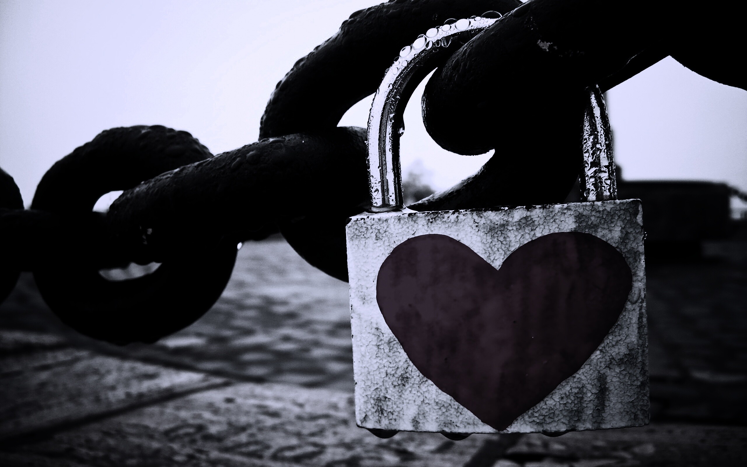 Замочек для влюбленных обои