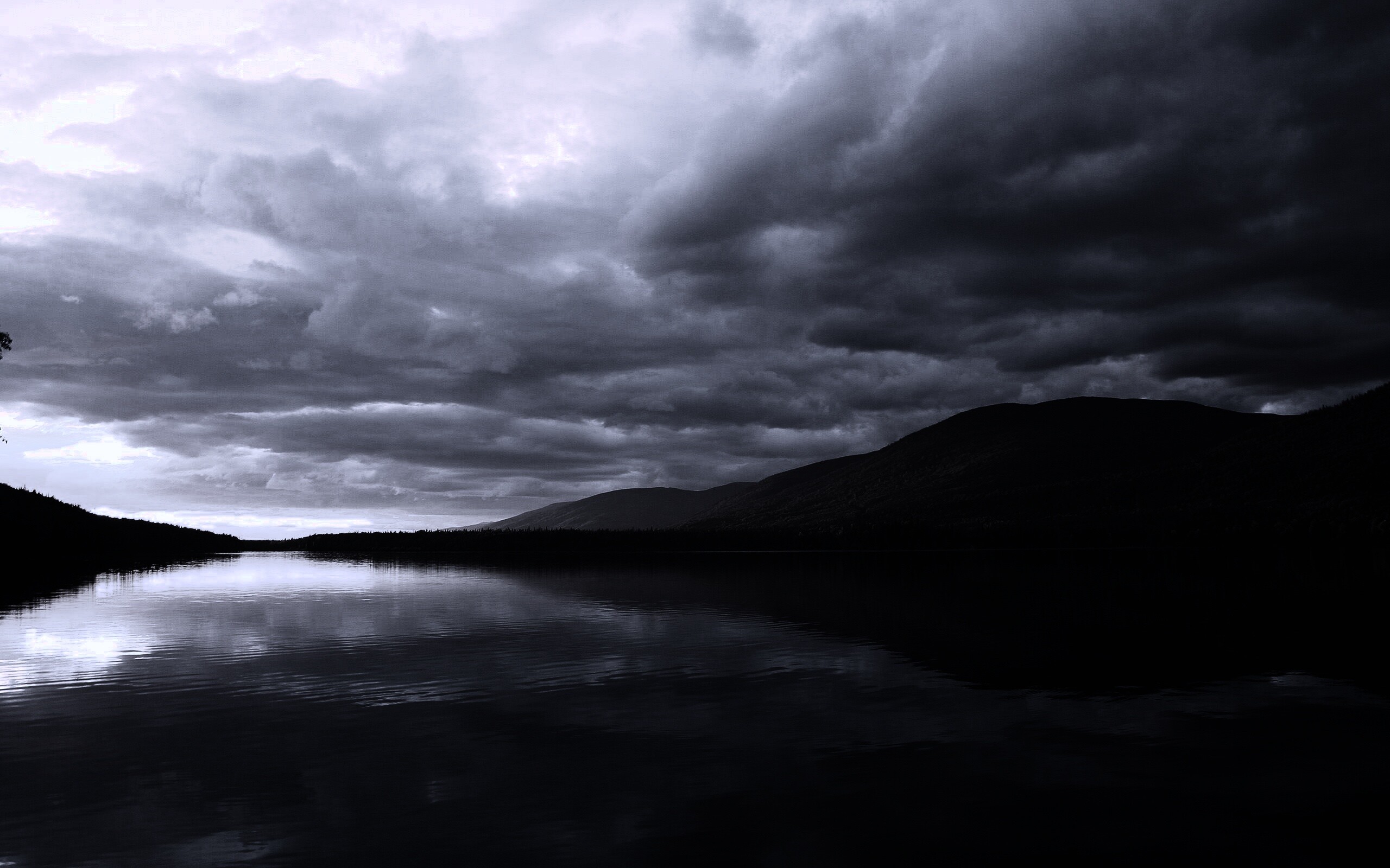 Вид на озеро обои