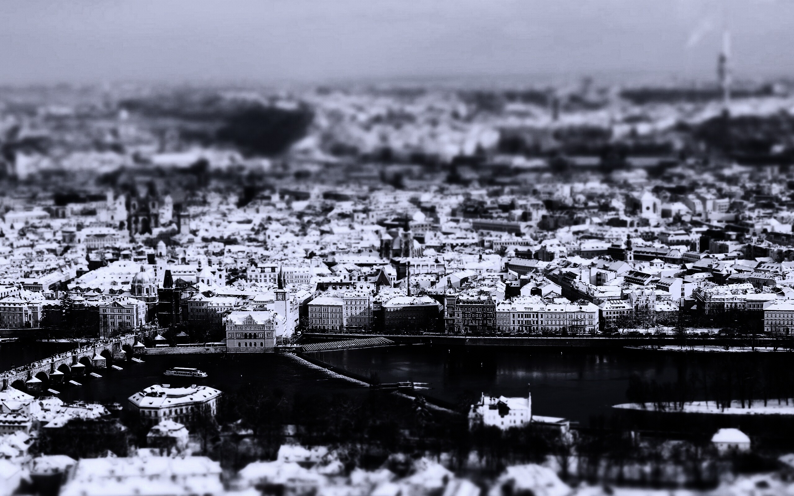 Вид на город обои