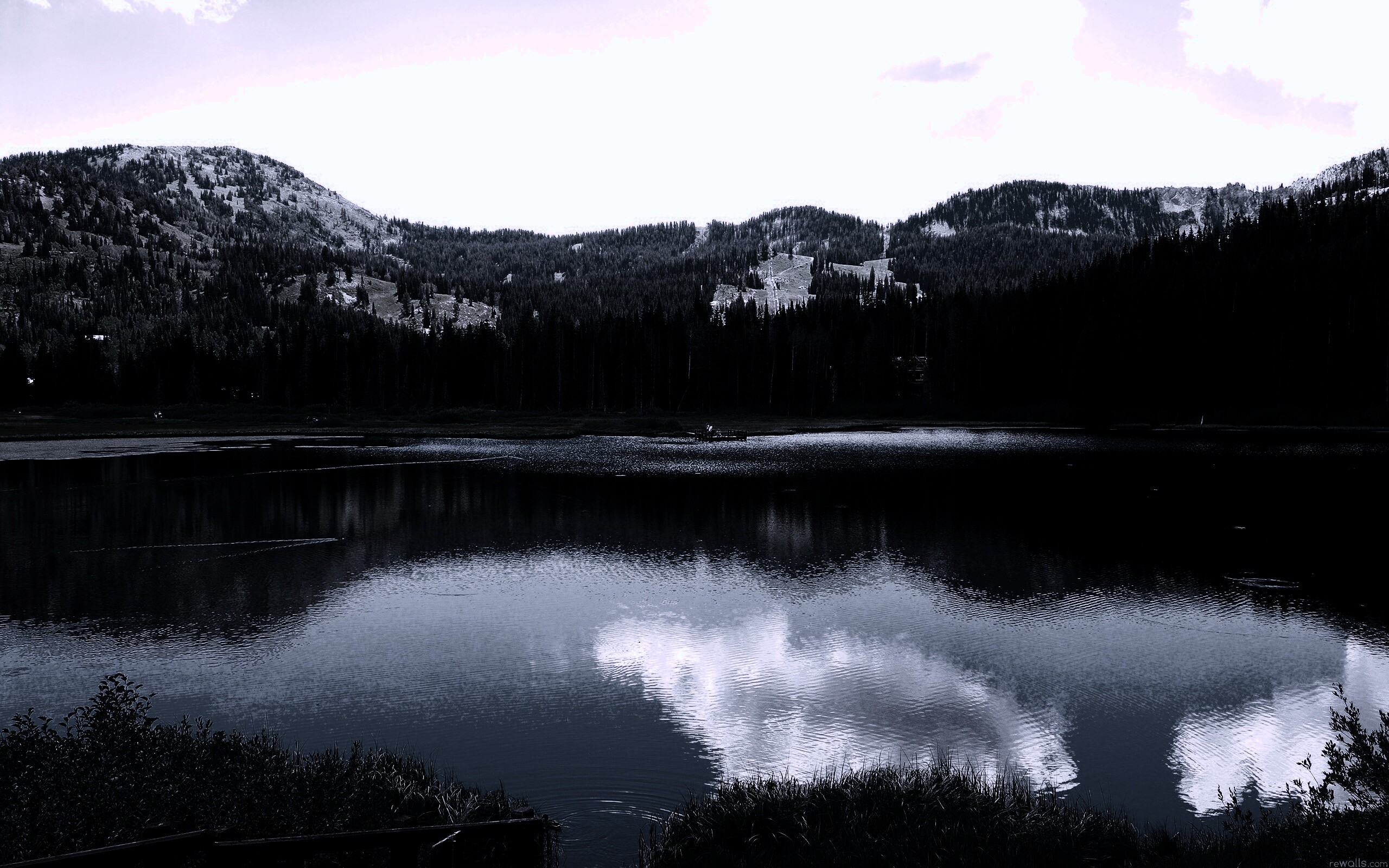 Горное озеро обои