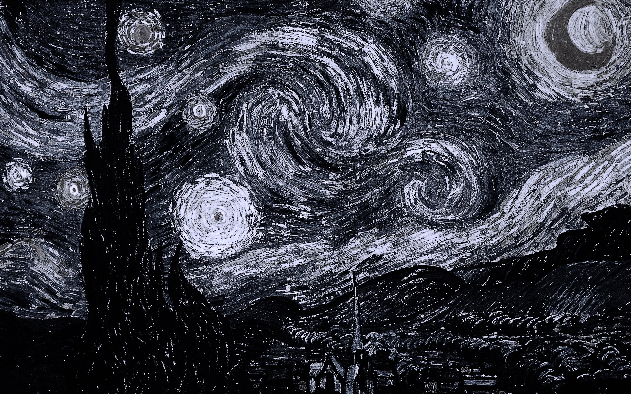 Рисунок города маслом обои