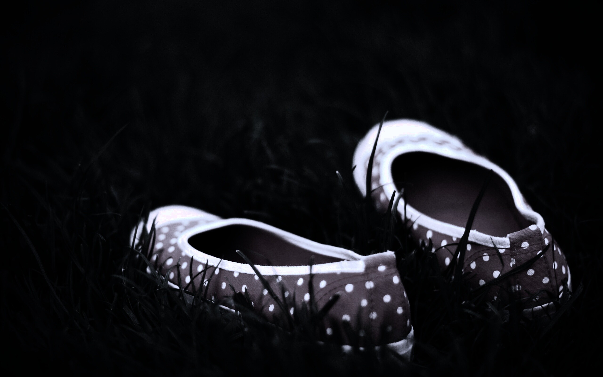 Красные тапки в горошек обои