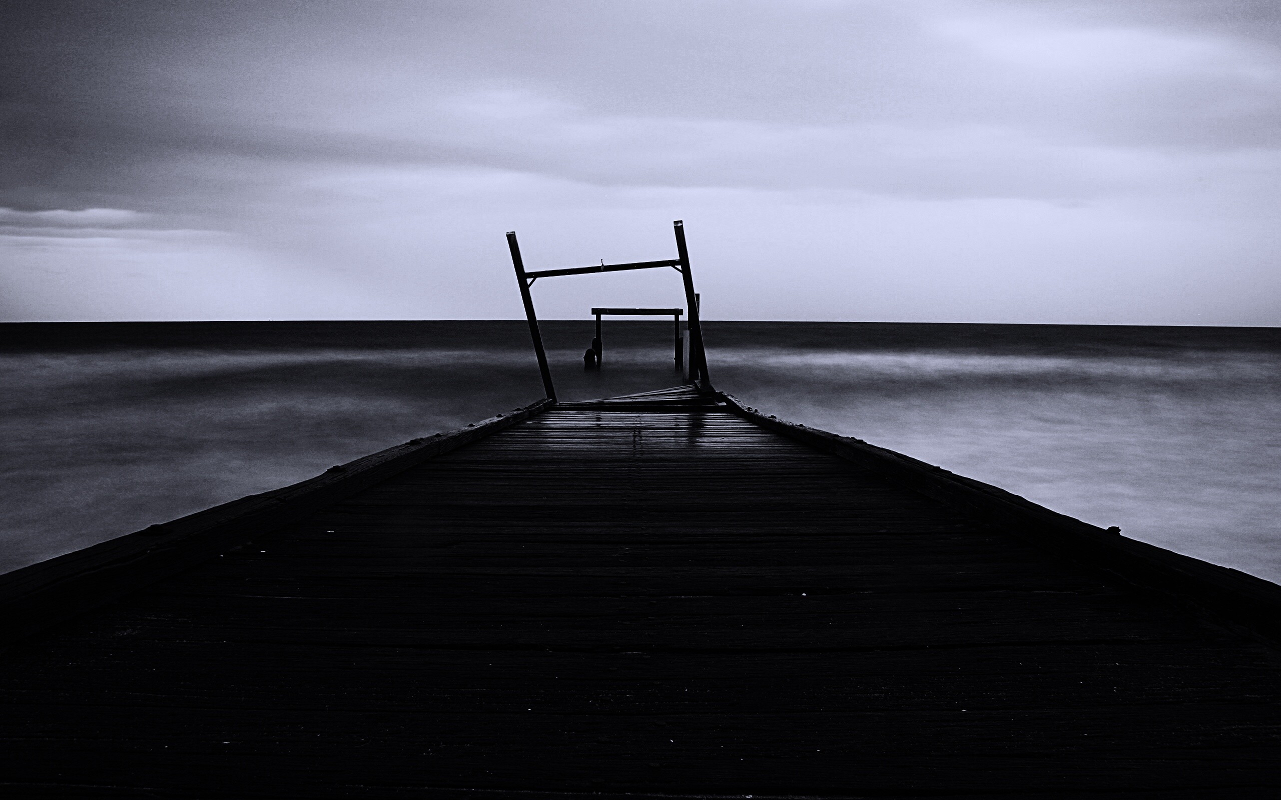 Мостки до горизонта обои