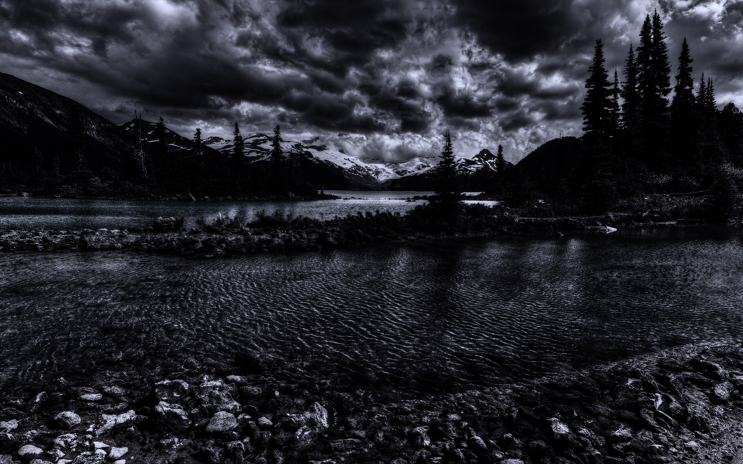 Горная река обои