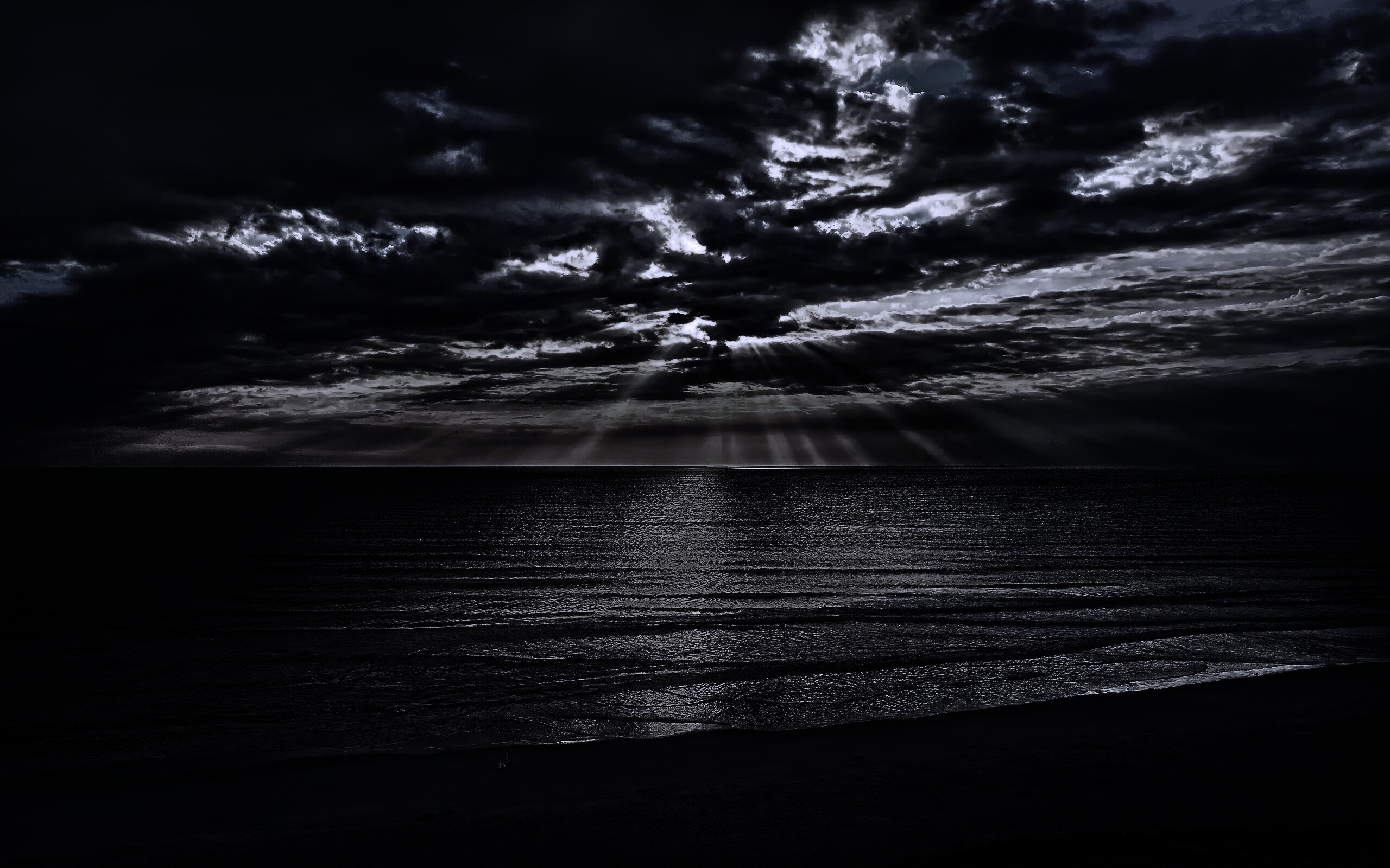 Красивый закатный берег обои