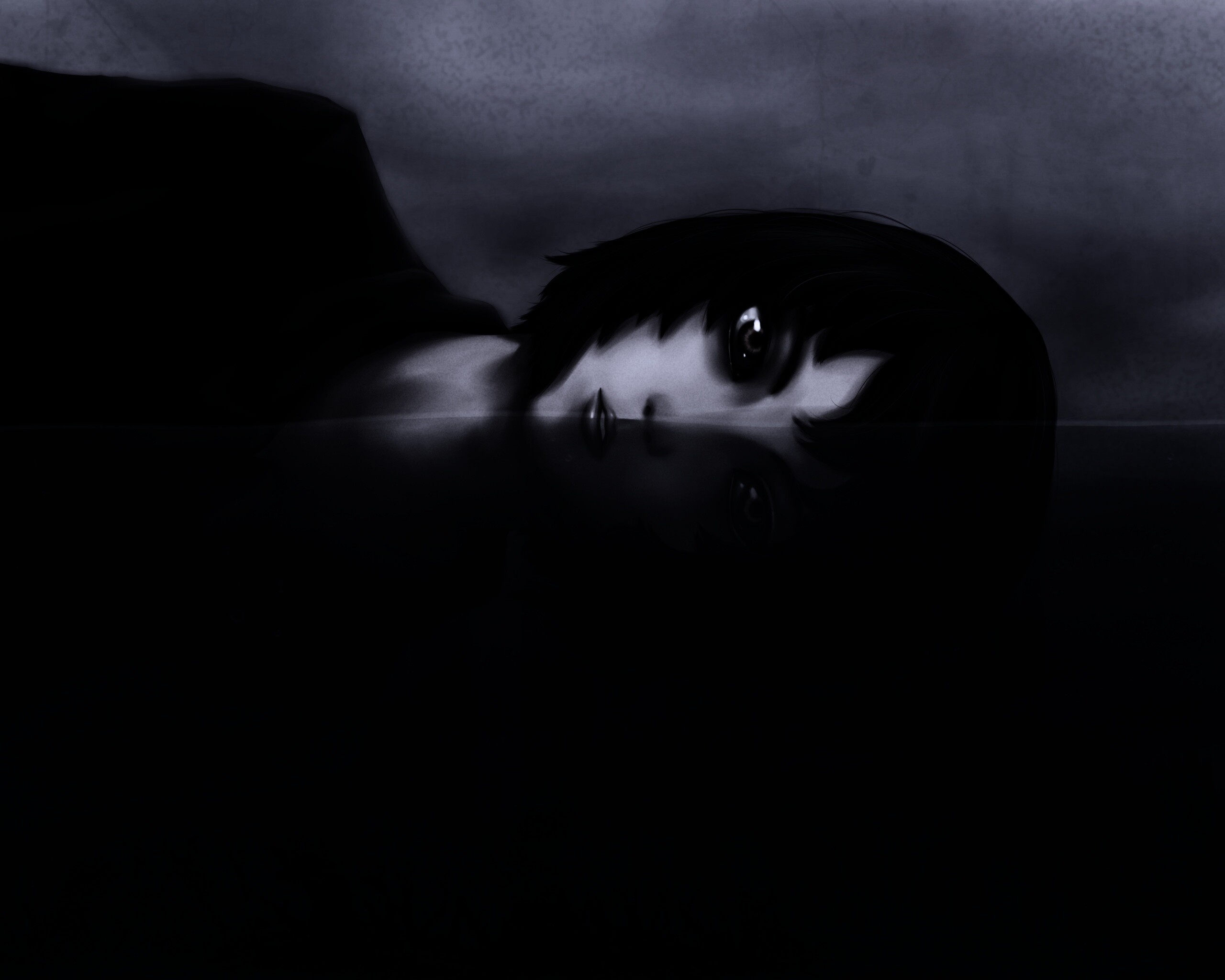 Девочка в воде обои