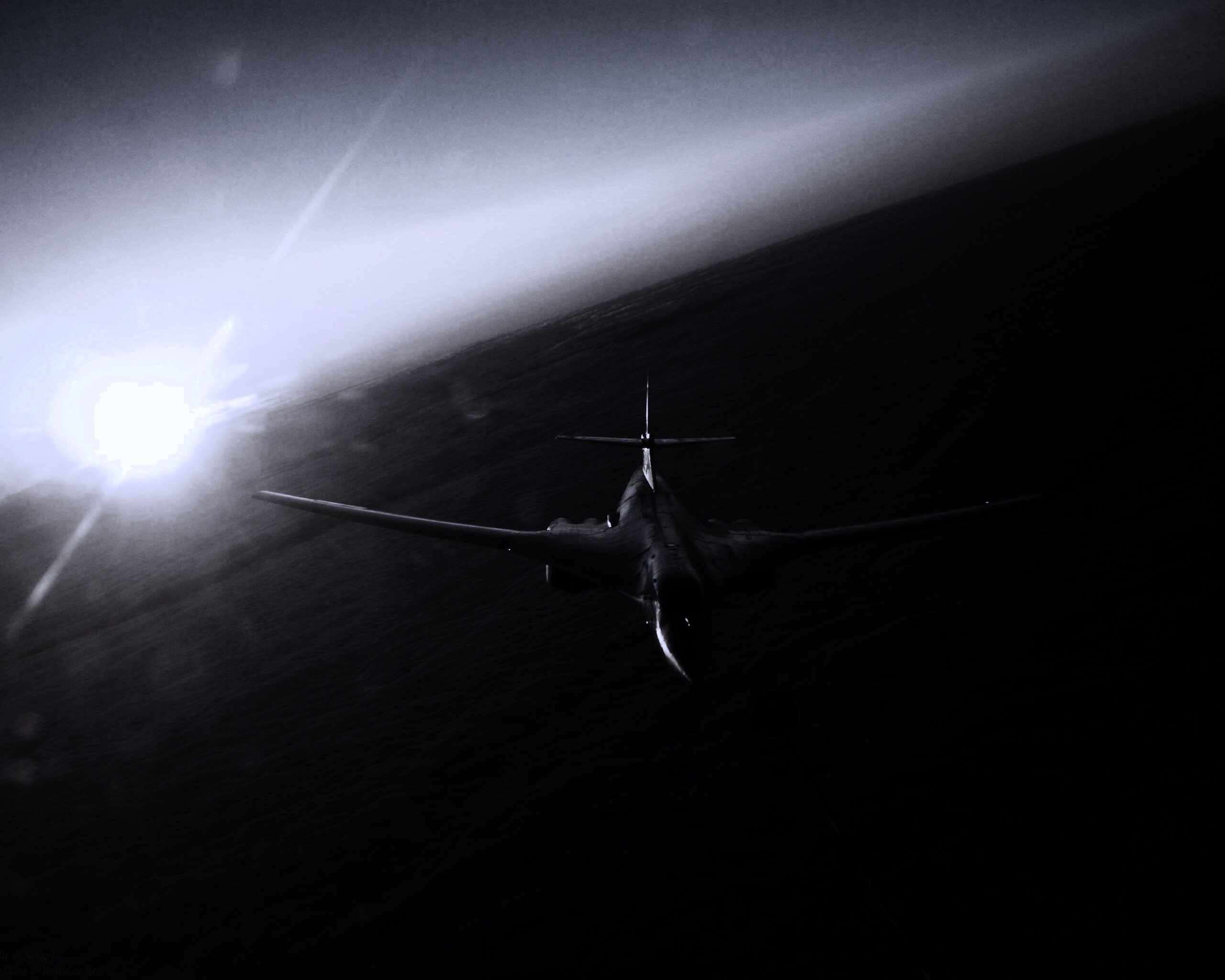 Ту 160 над облаками обои