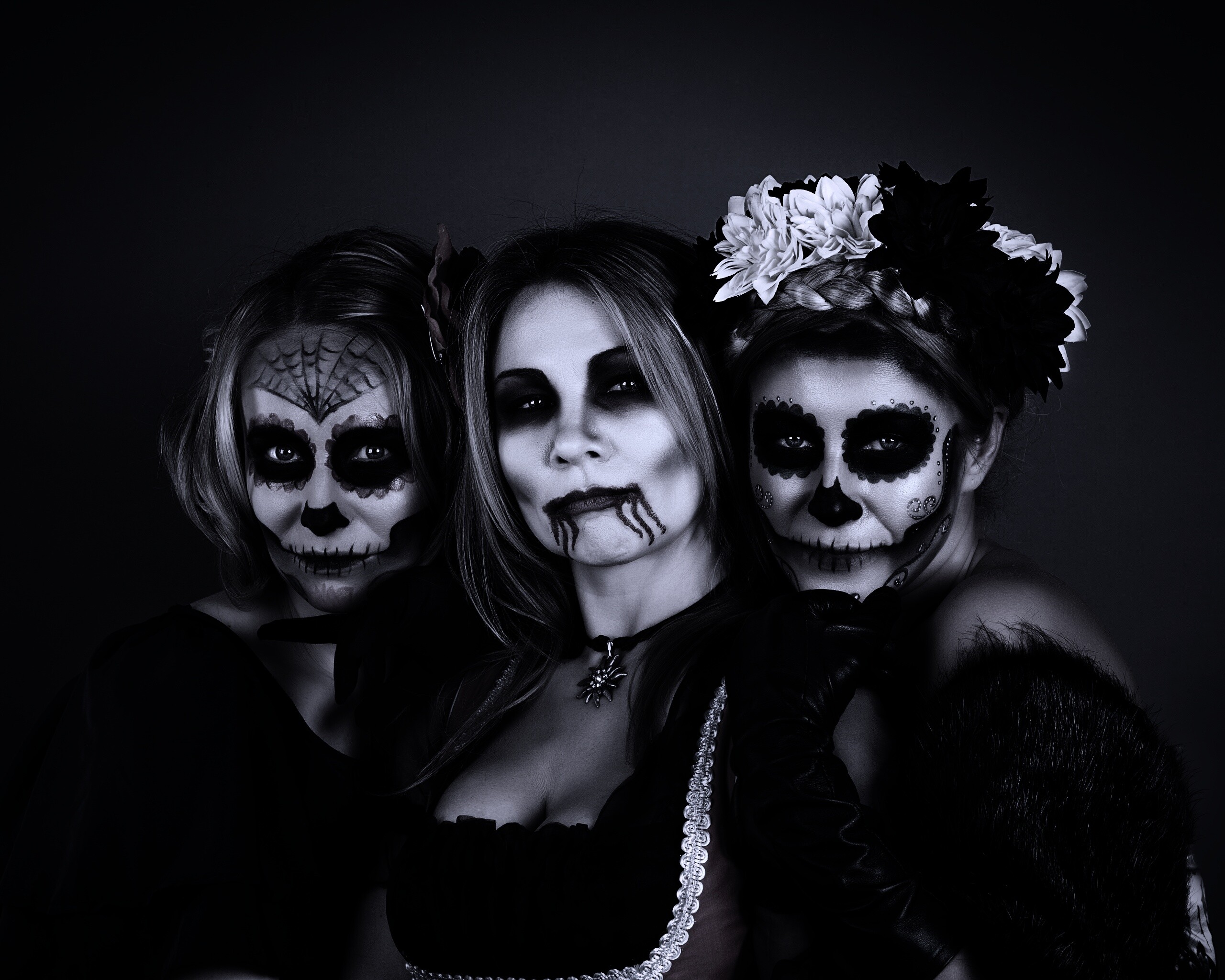 Макияж на хэллоувин обои