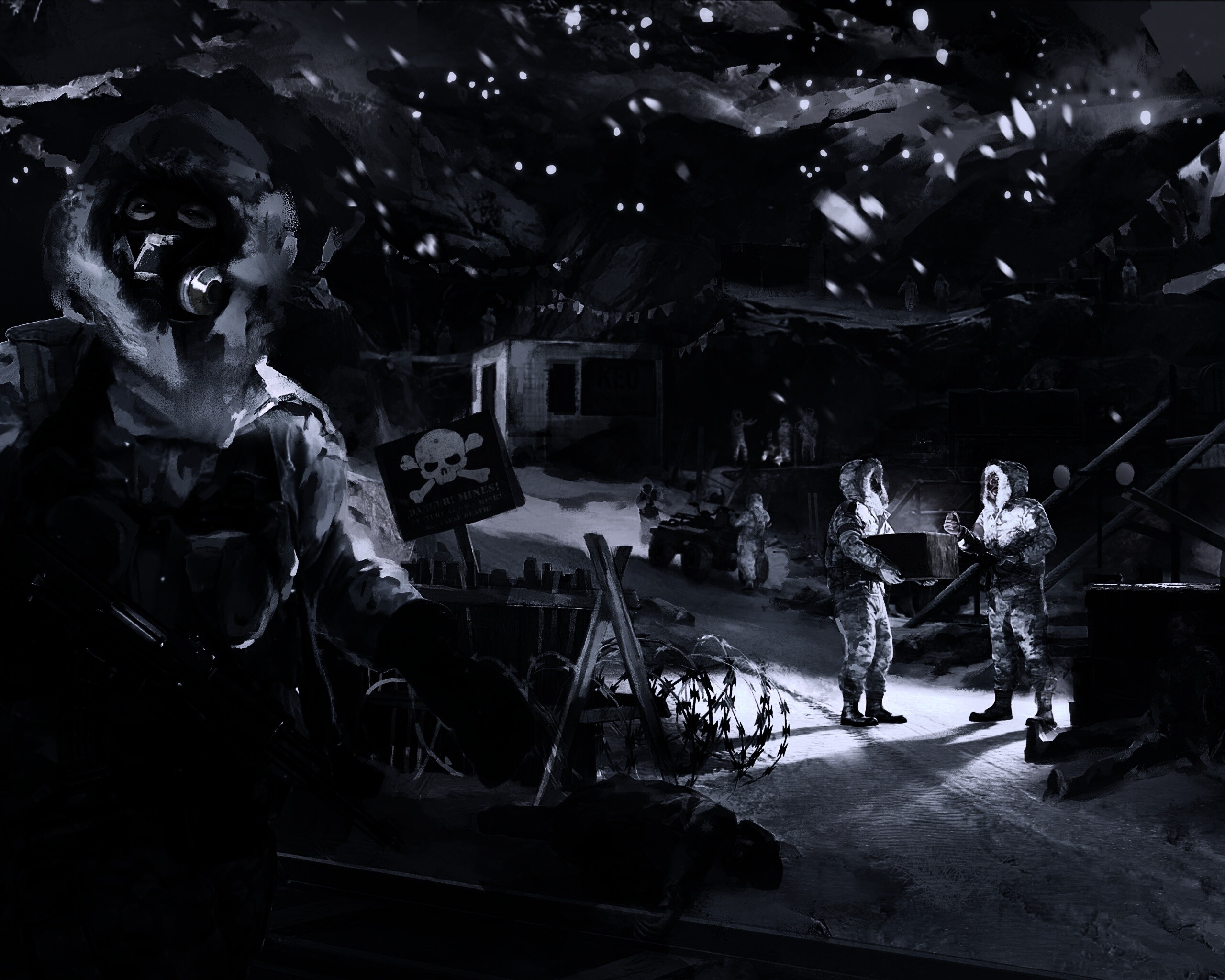 Снежно и опасно обои