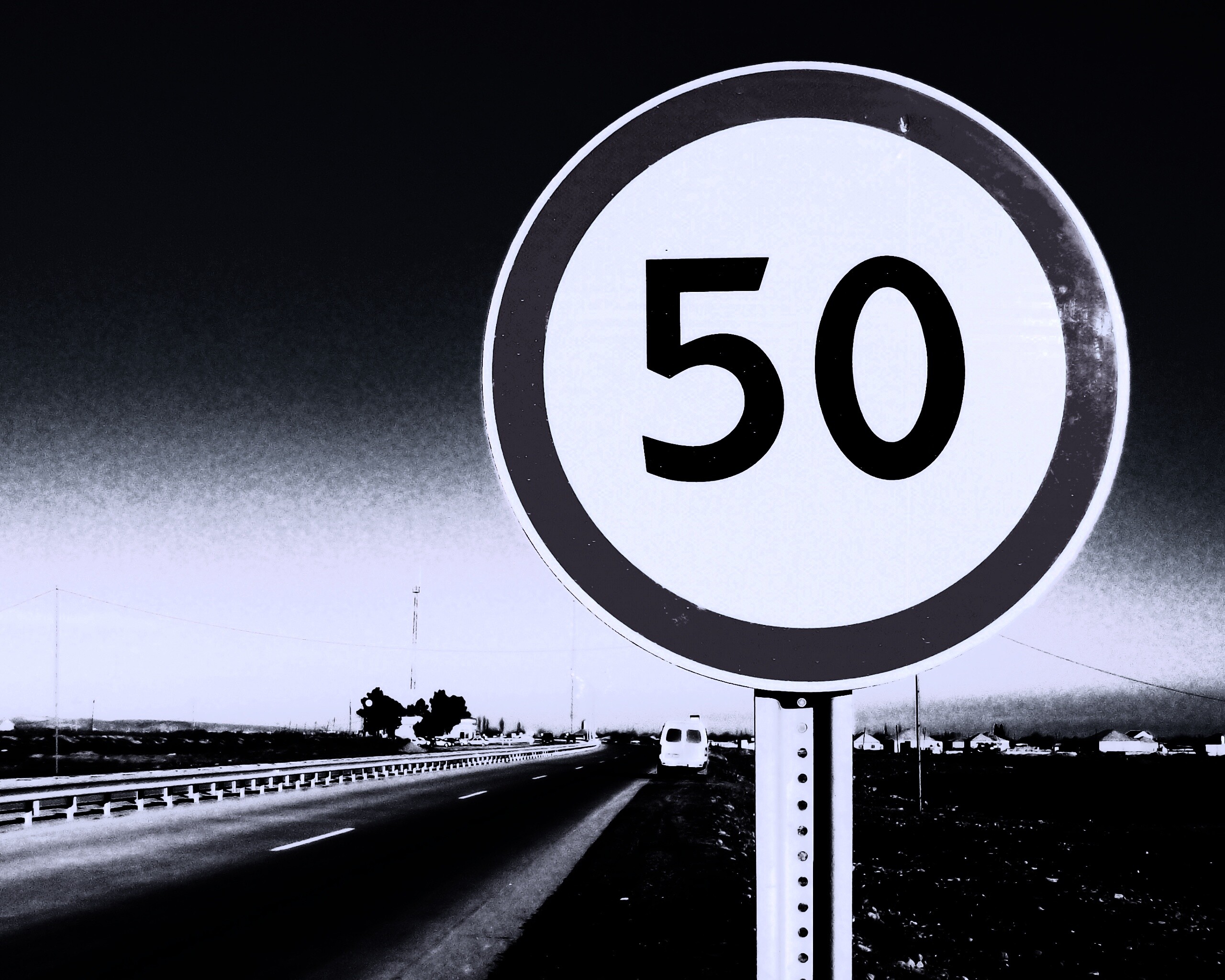 Ограничение скорости 50 км/ч обои