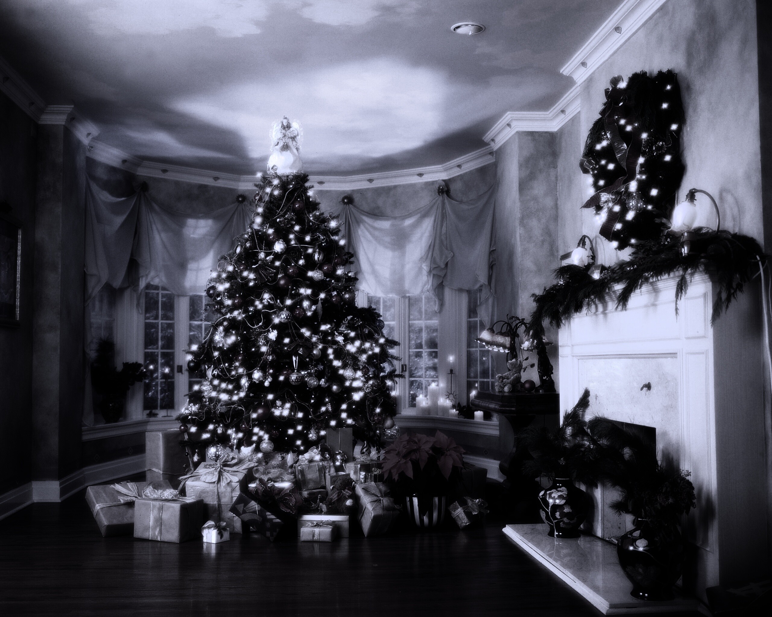 Подарки под ёлкой обои