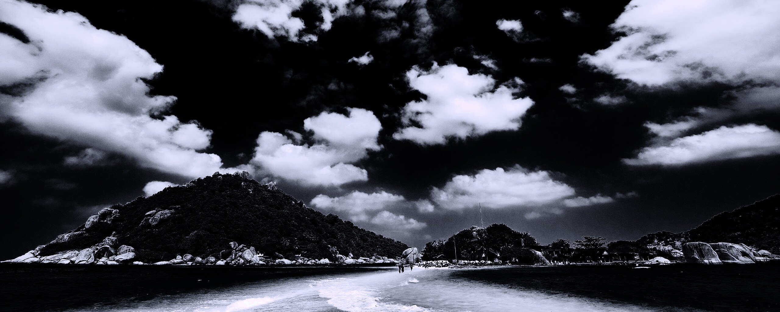 Двойное море обои