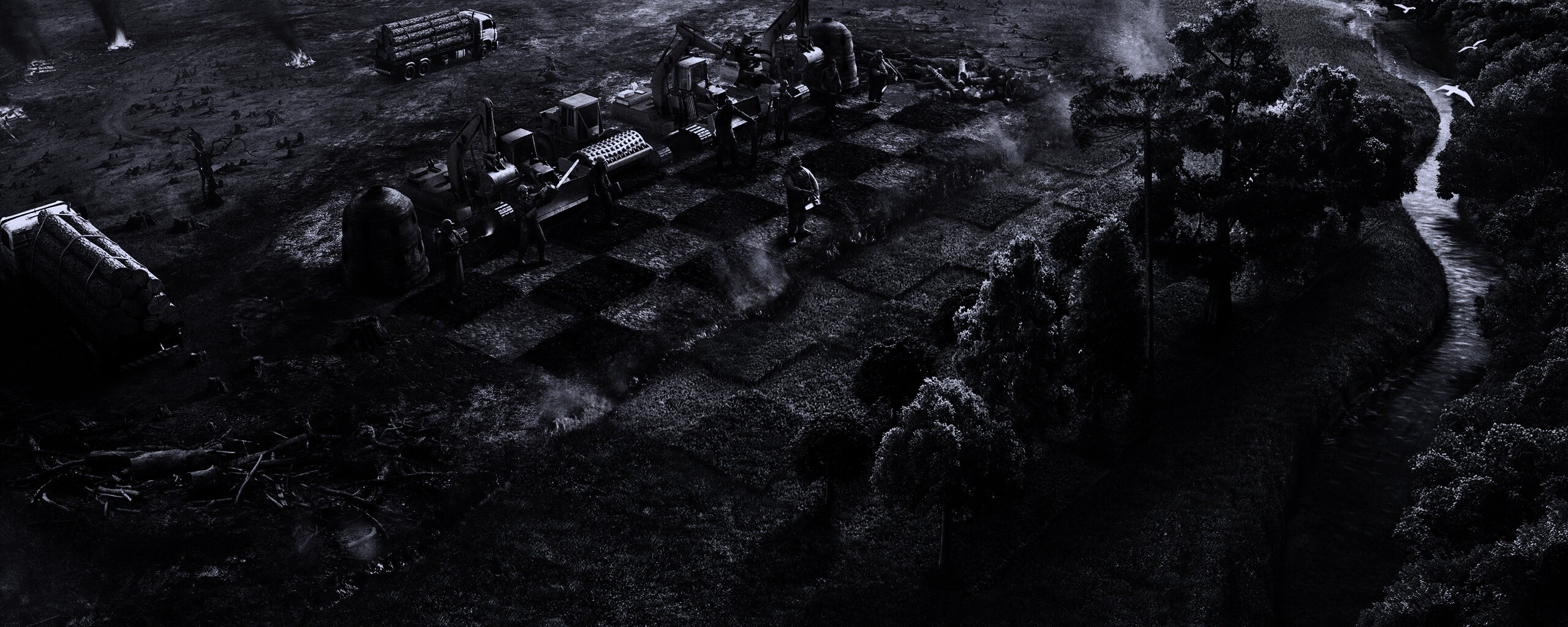 Цивилизация против природы обои