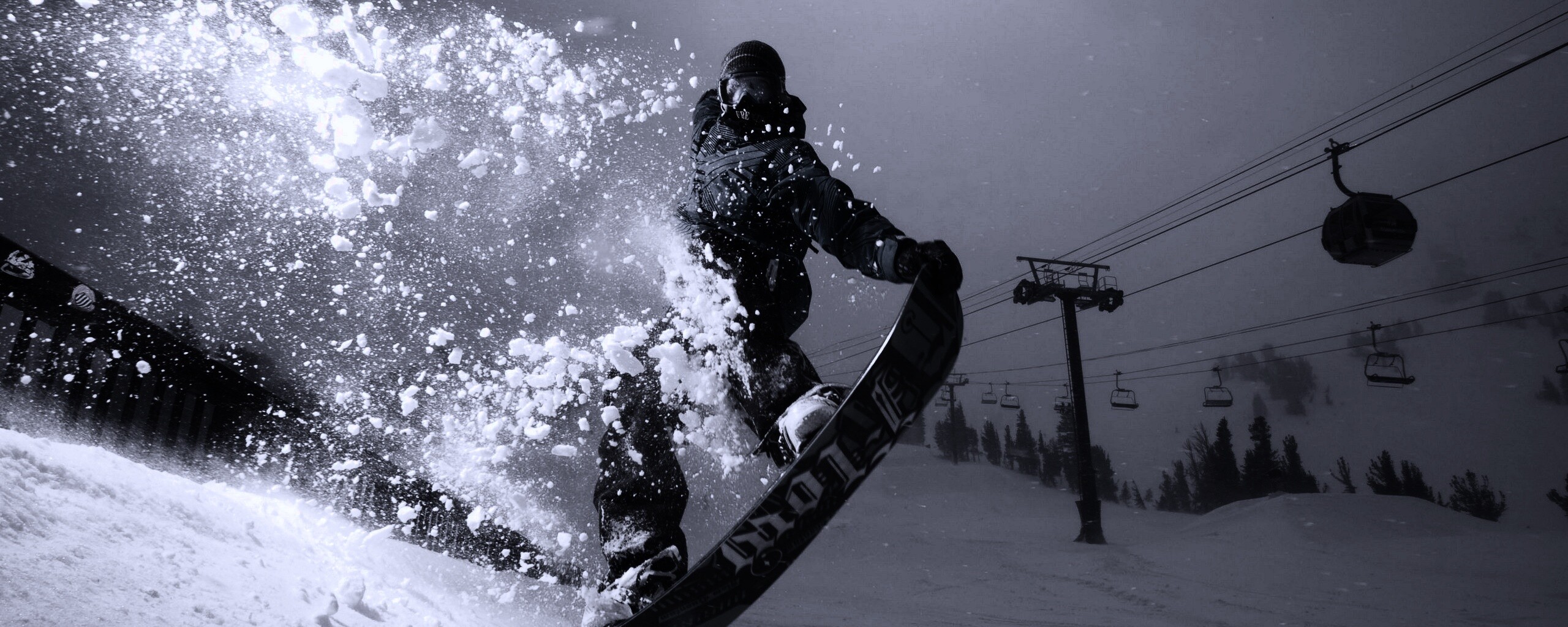 Сноубордист обои