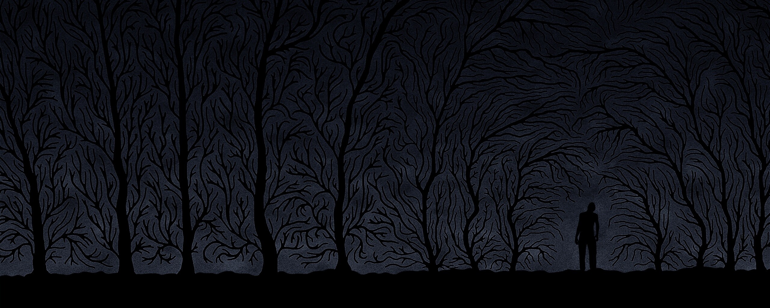 Смыкающиеся деревья обои