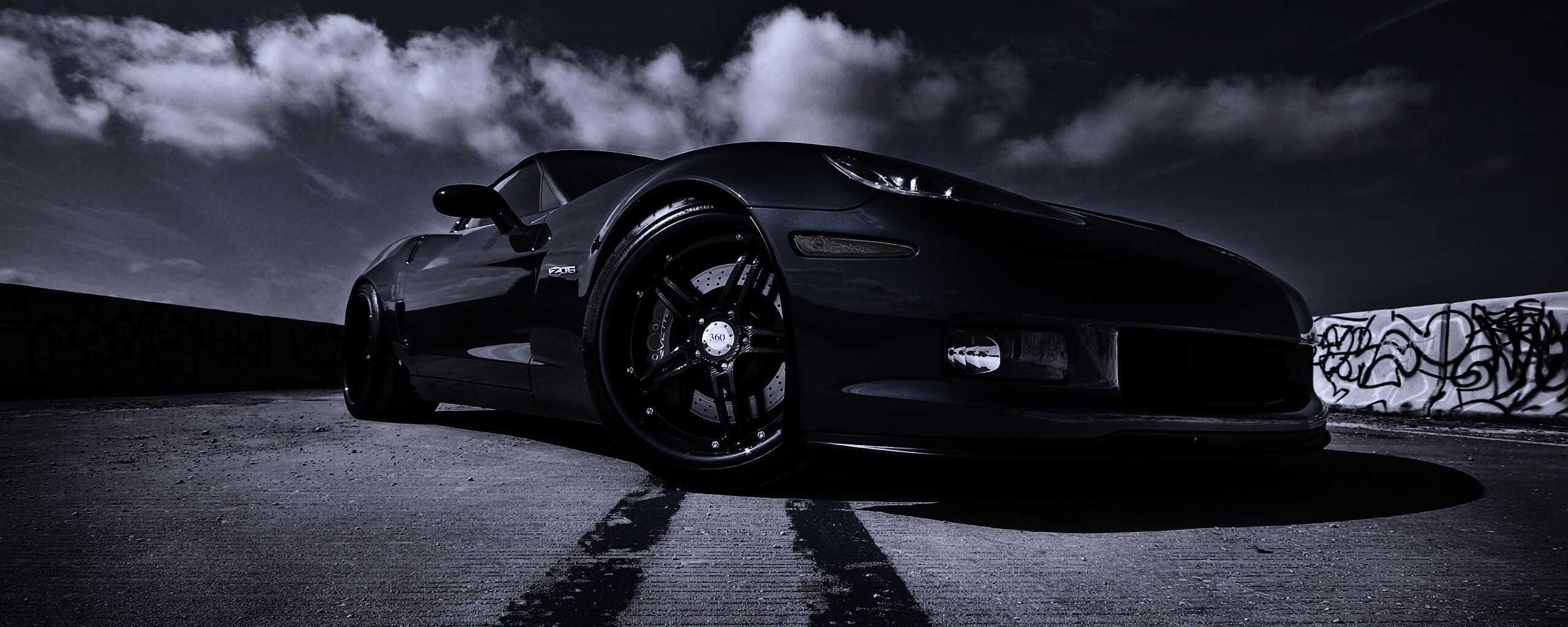 Синий спорткар обои