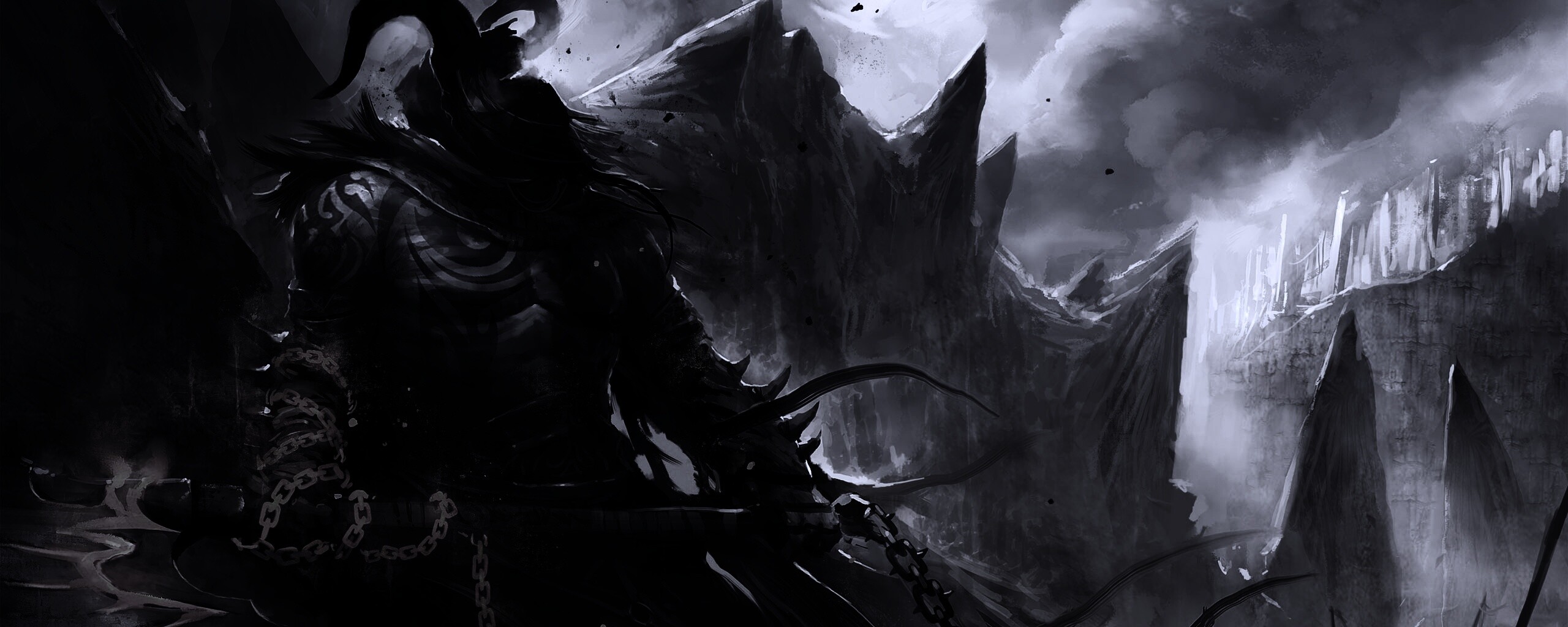 Демон с топором обои