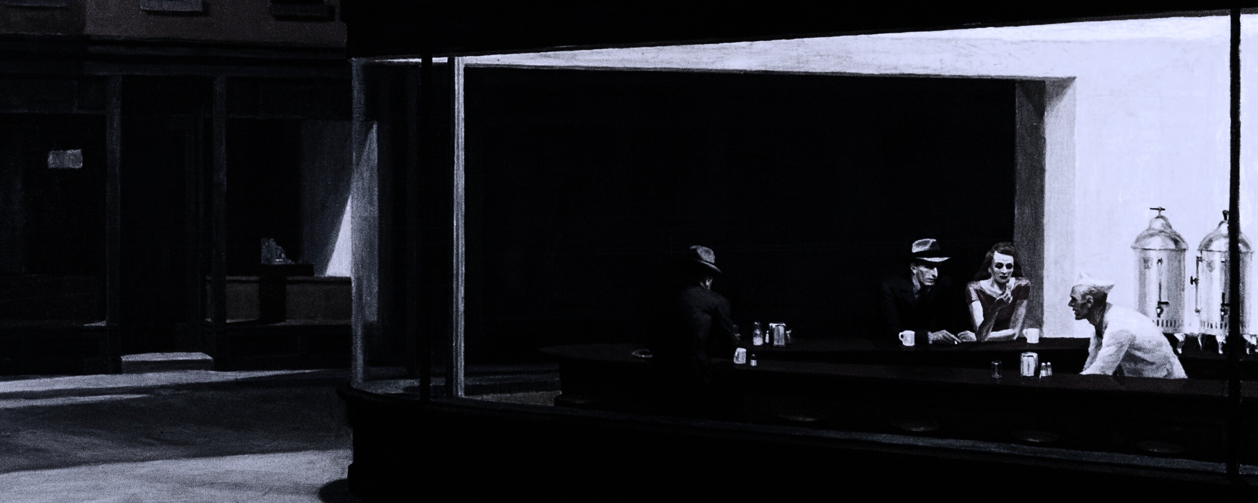 Ночное кафе обои