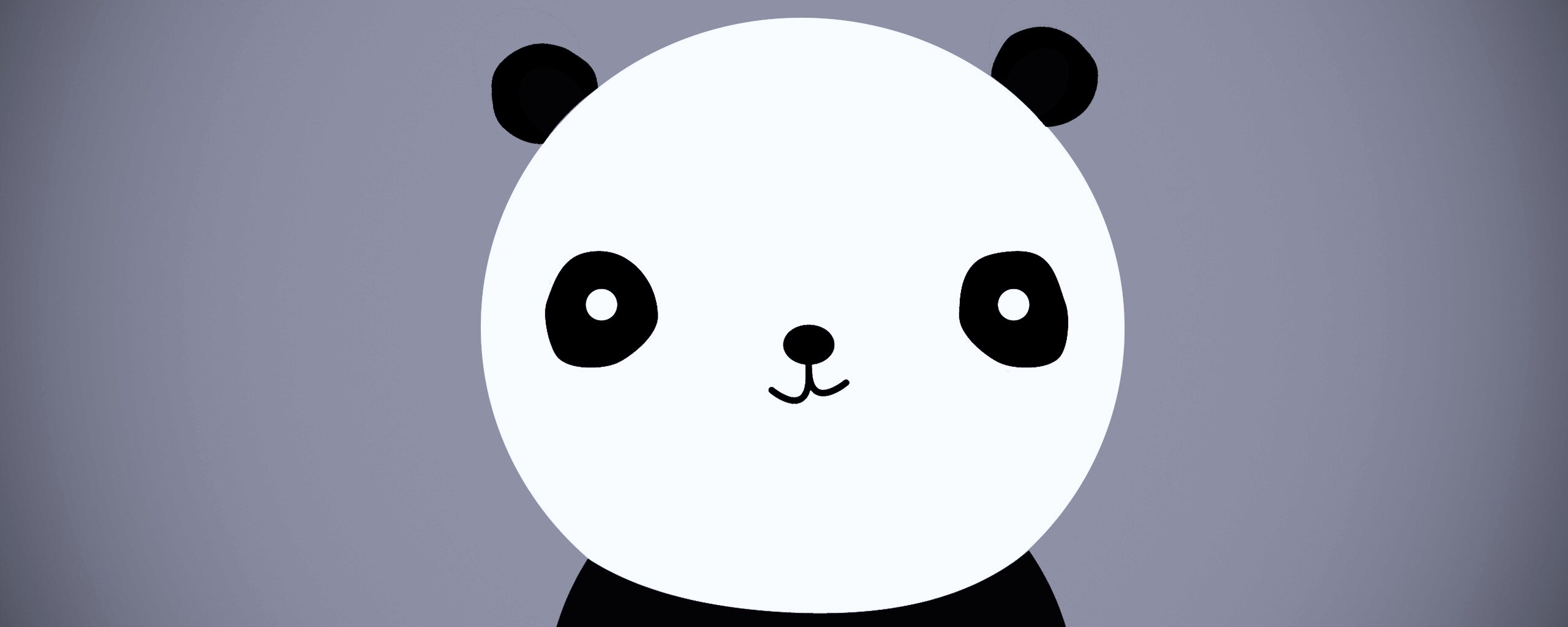 Минималистичная панда обои
