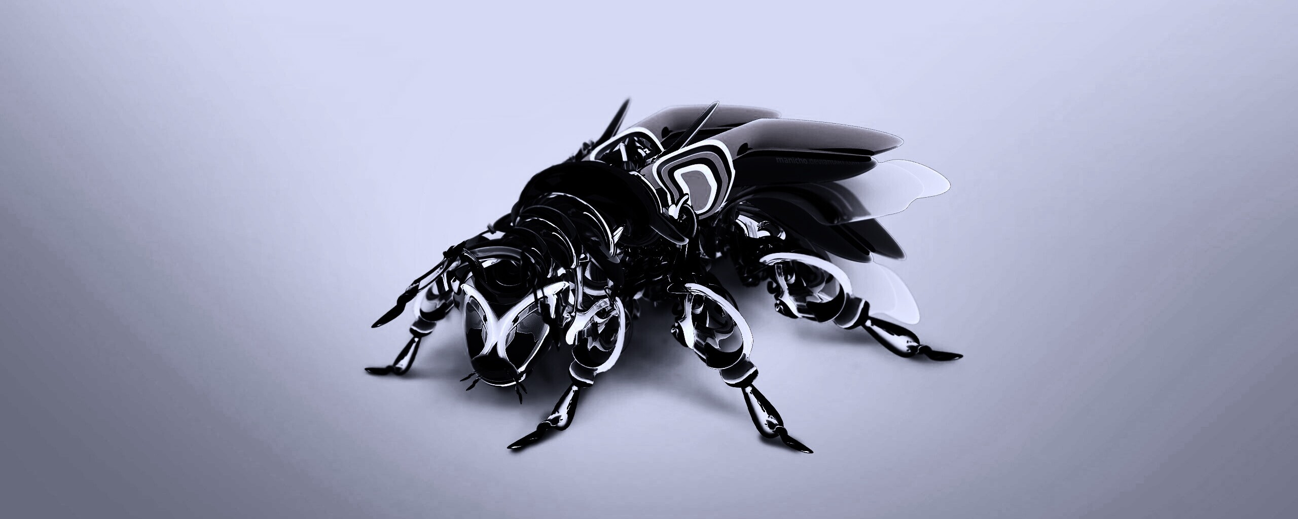 Кибер муха обои