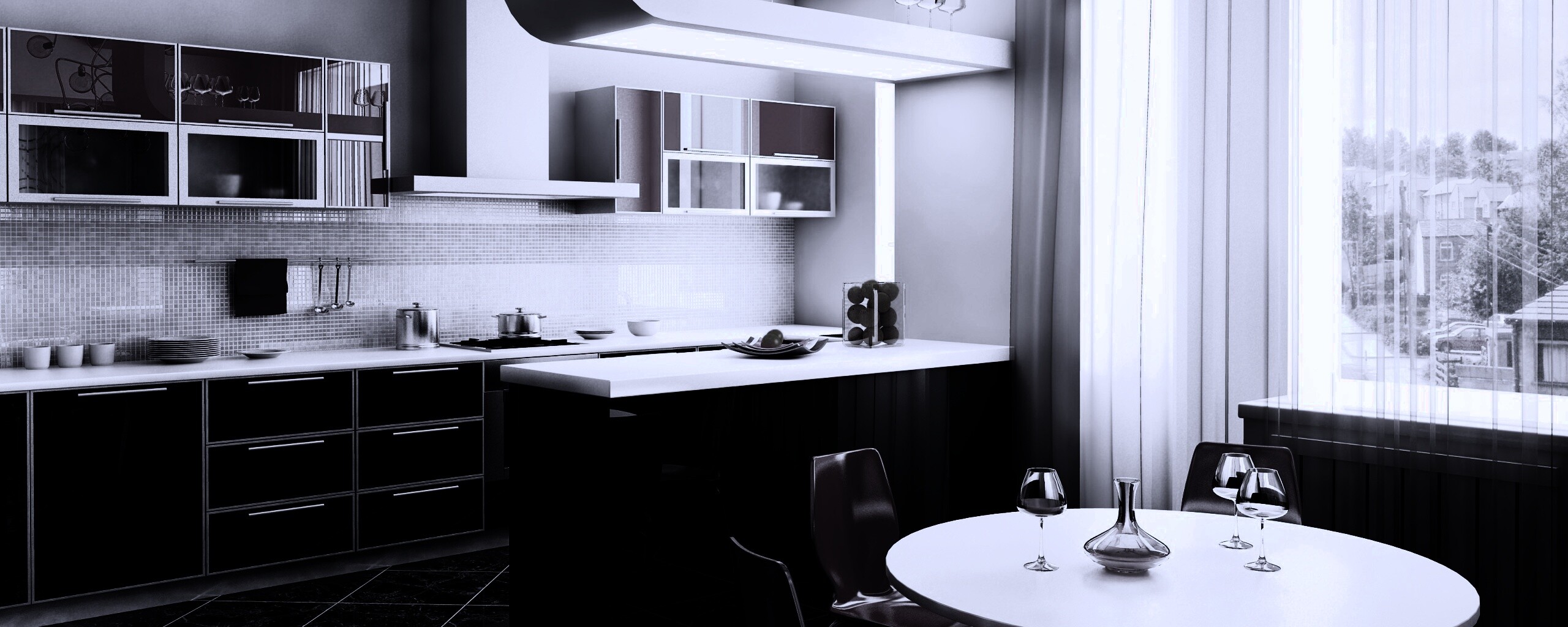 Современная кухня обои