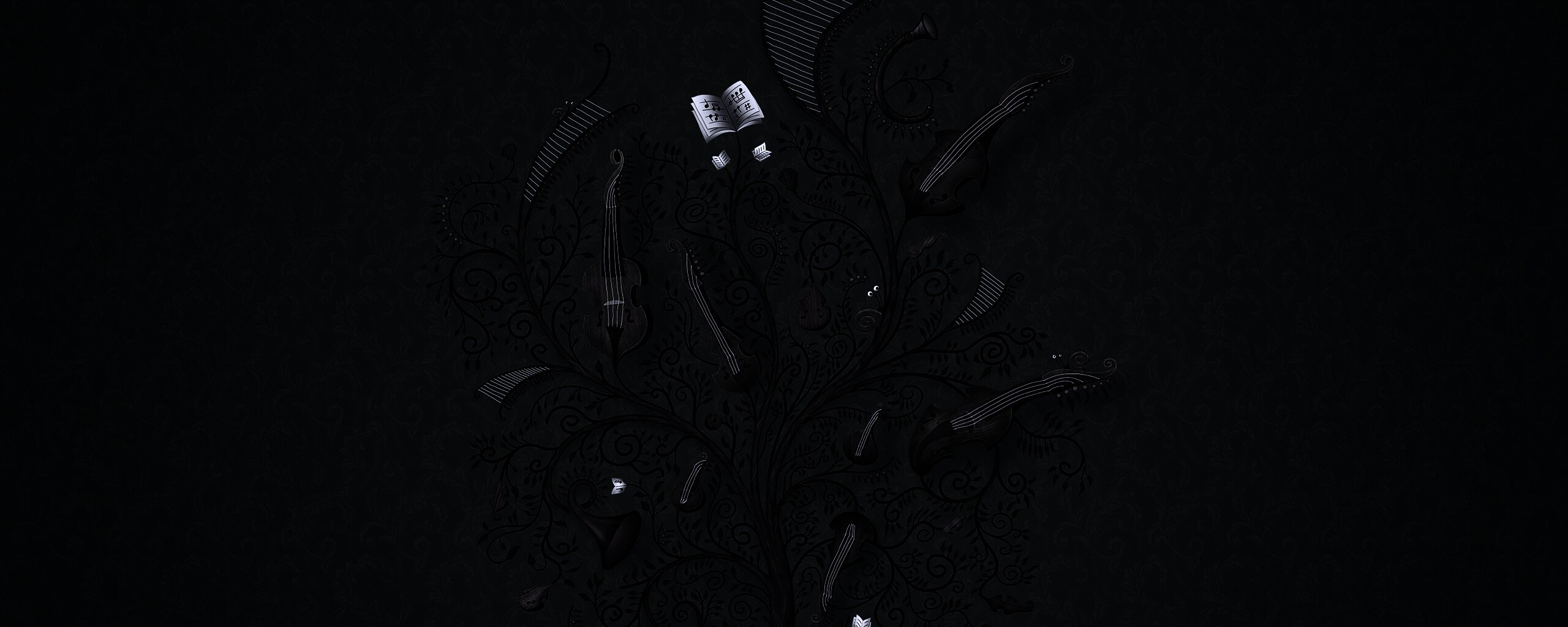 Музыкальное дерево обои