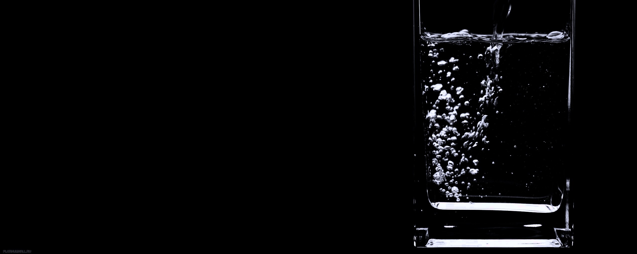 Вода в стакане обои