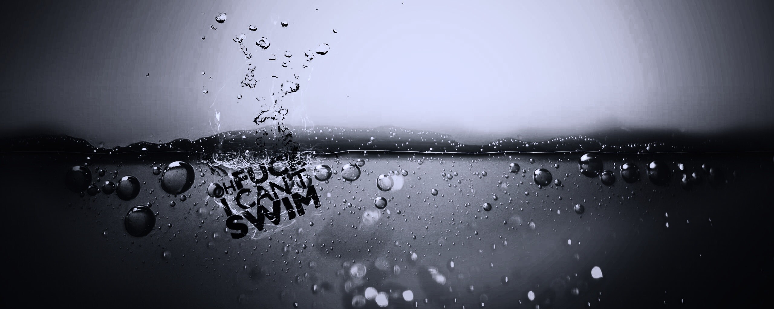 О чёрт, я не умею плавать! обои