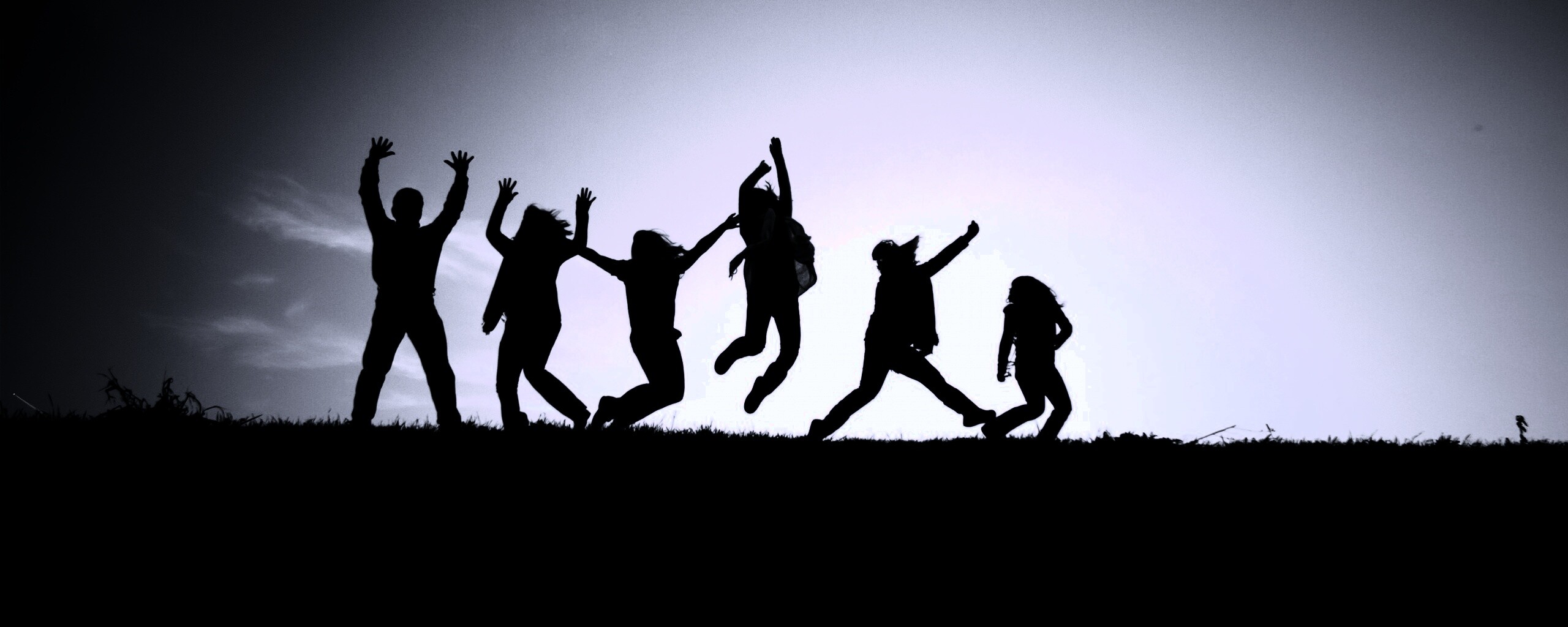Силуэты людей обои