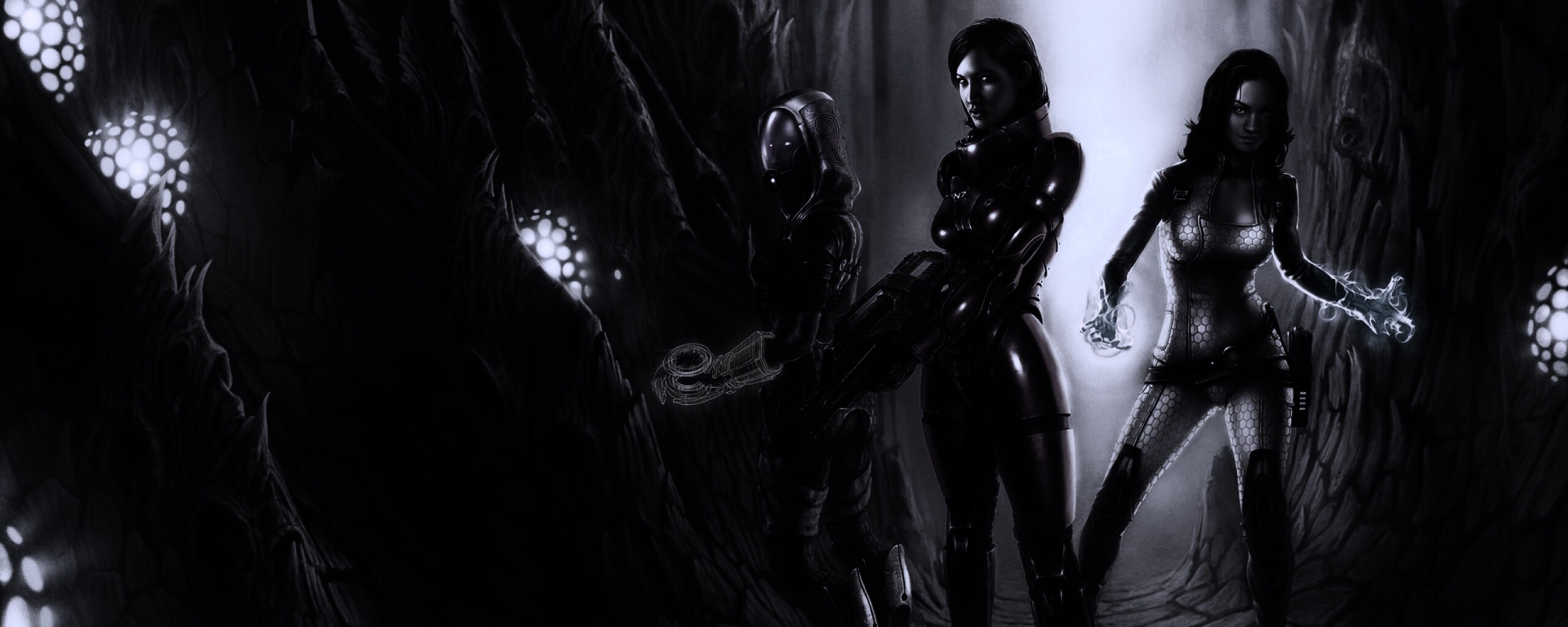 Девушки mass effect обои