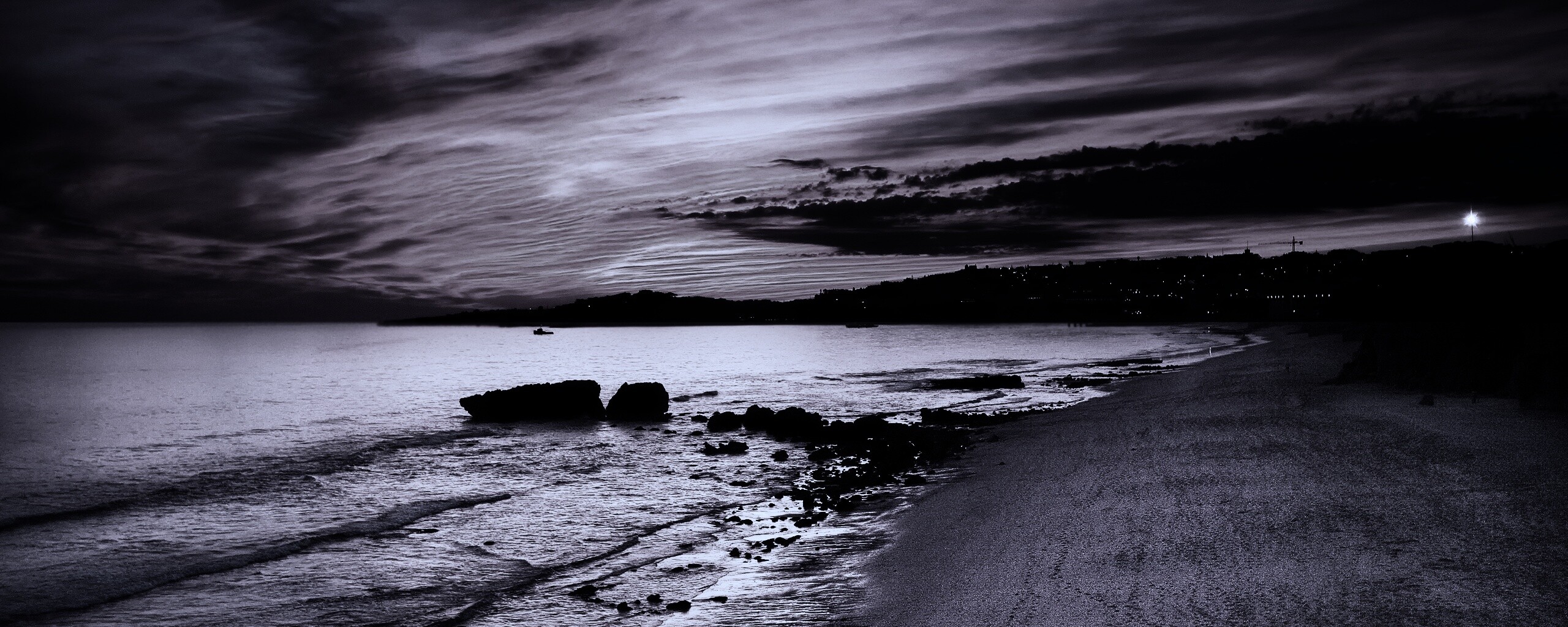 Бесподобный закат на море обои