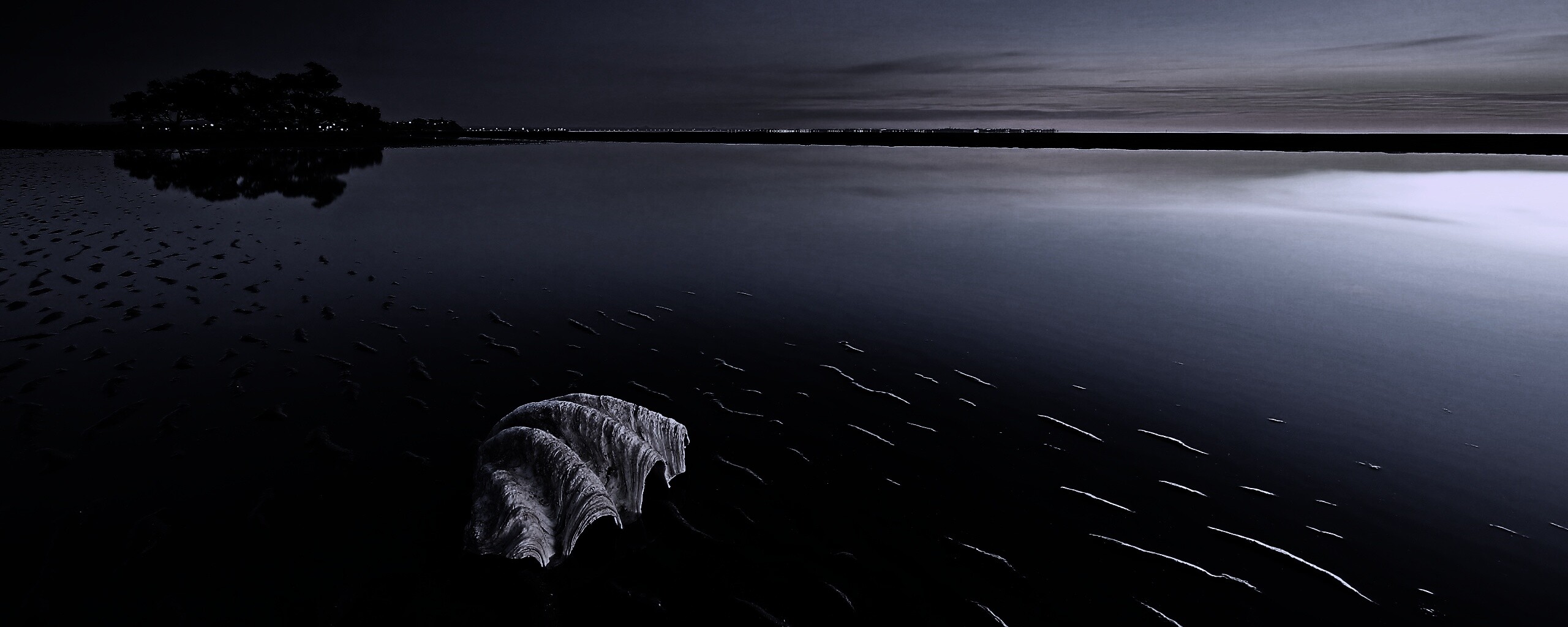 Закат на берегу моря обои