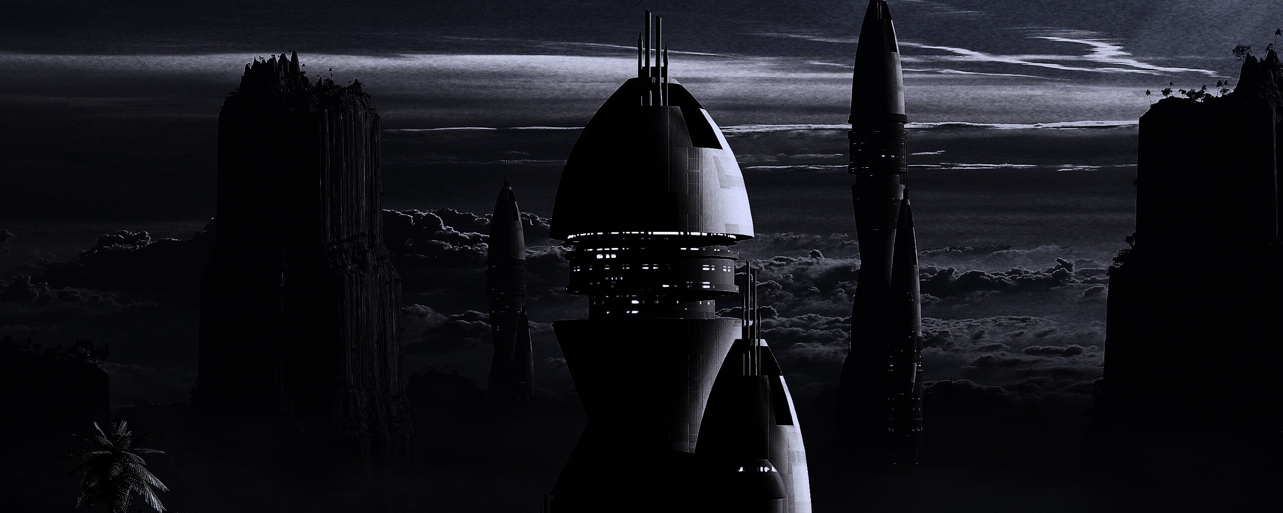 Город будущего обои