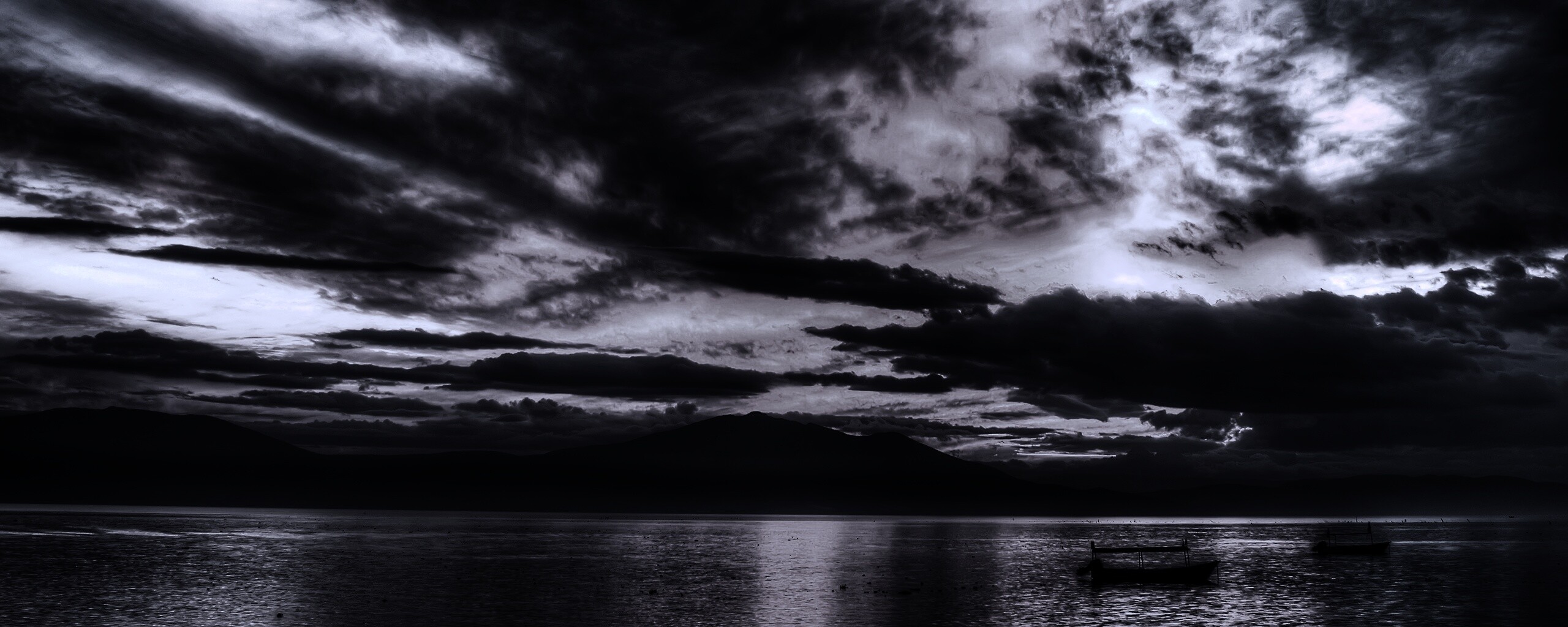 Мексика: лодки на озере обои