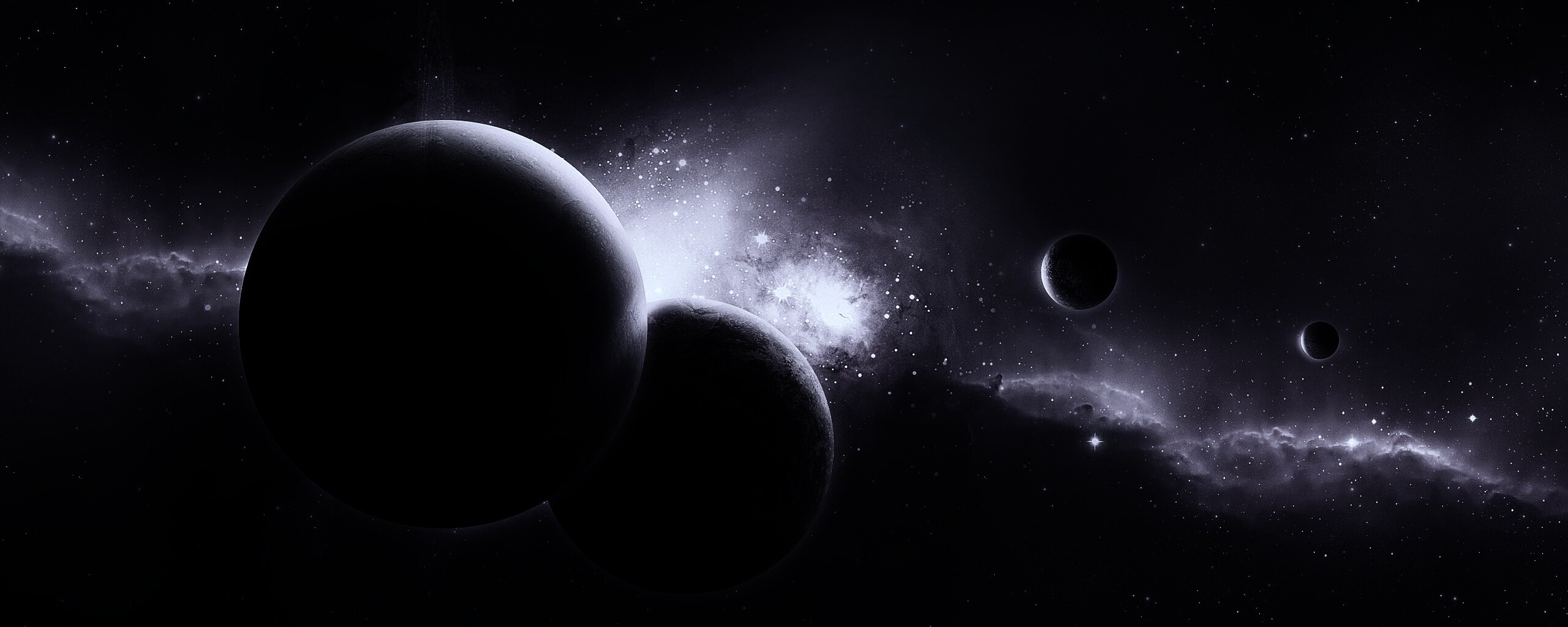 Фиолетовая вселенная обои