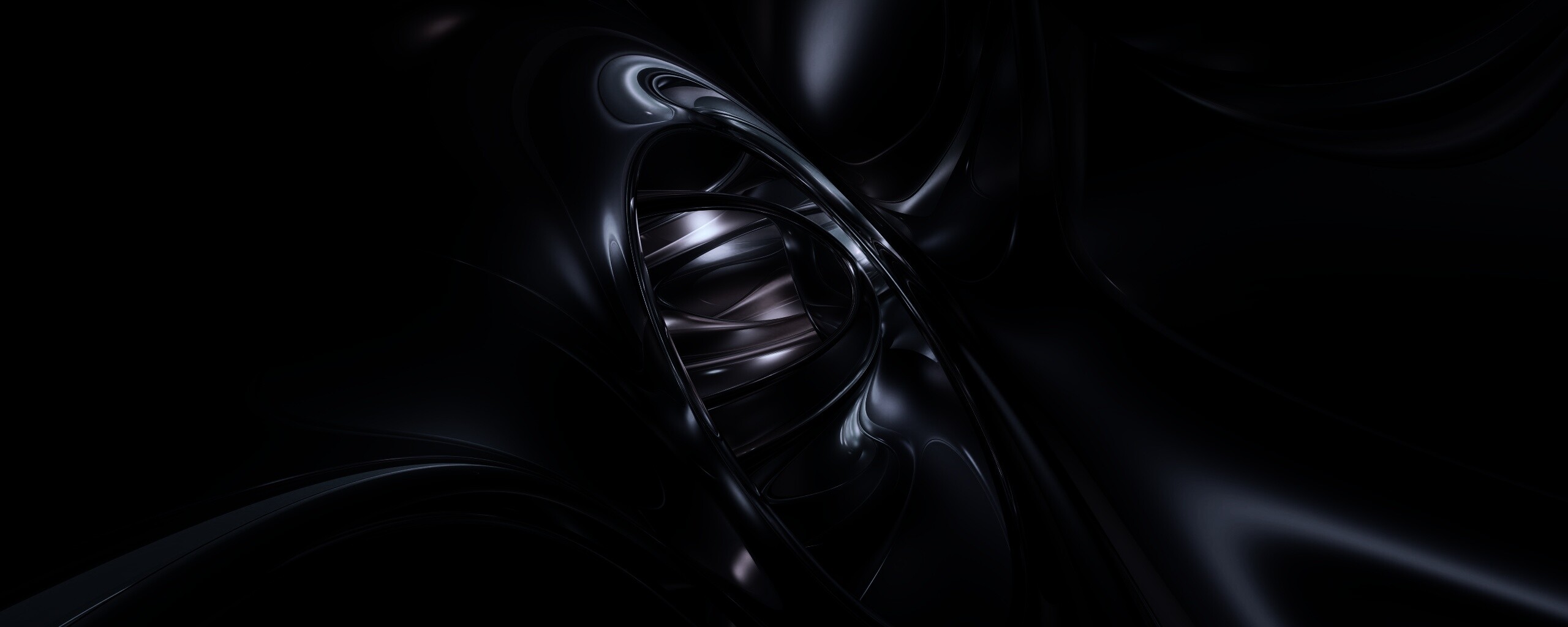 Темная переливчатая абстракция обои